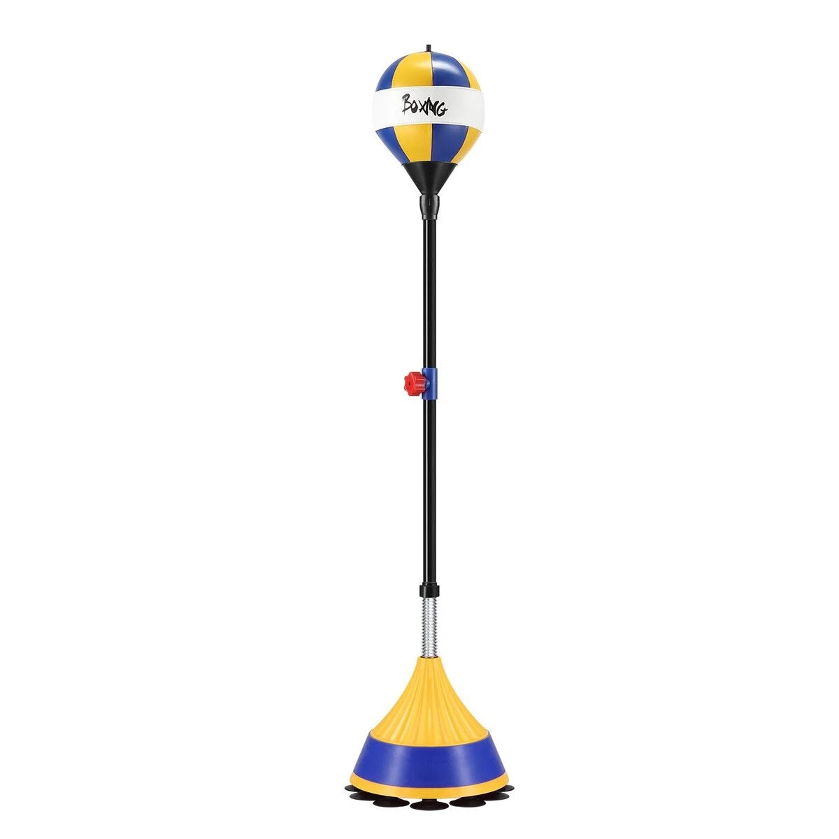 1 AUSWAY Punching Bag Reflex Speed Ball Height Adjustable Stand Boxing Gloves, 1 of 4