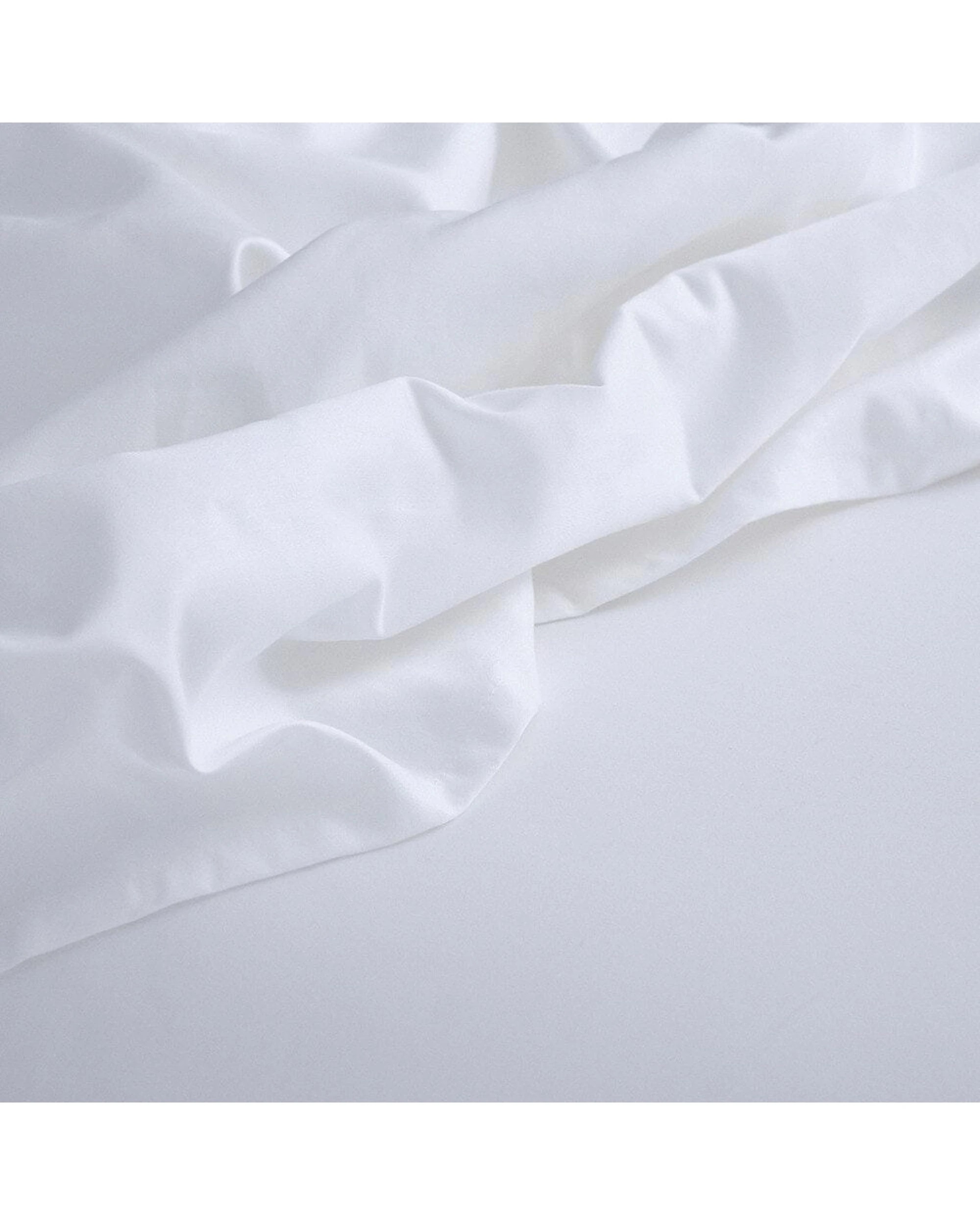 2 Canningvale Mille 1000TC Long Staple Cotton Bed Sheet Pillowcase Set - King Bed - White, 2 of 5