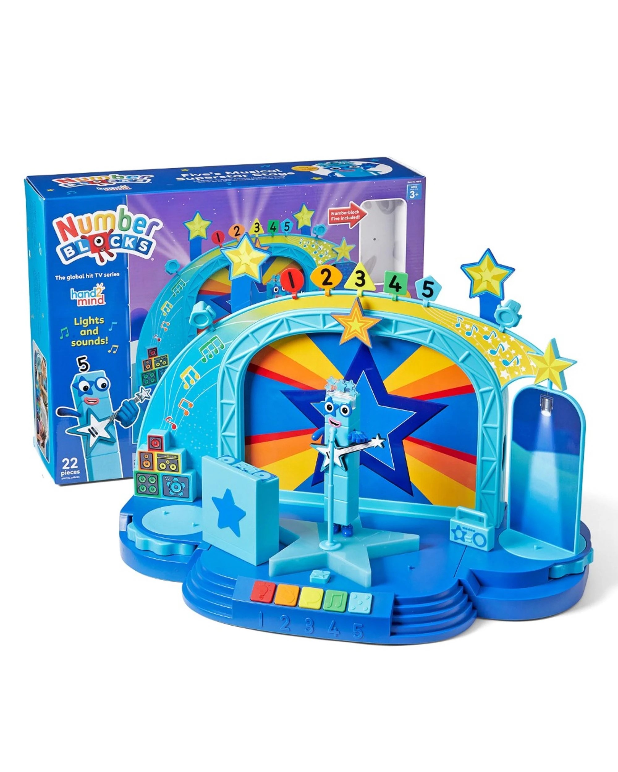 2 Numberblocks Five's Musical Superstar Stage Playset, 2 of 10