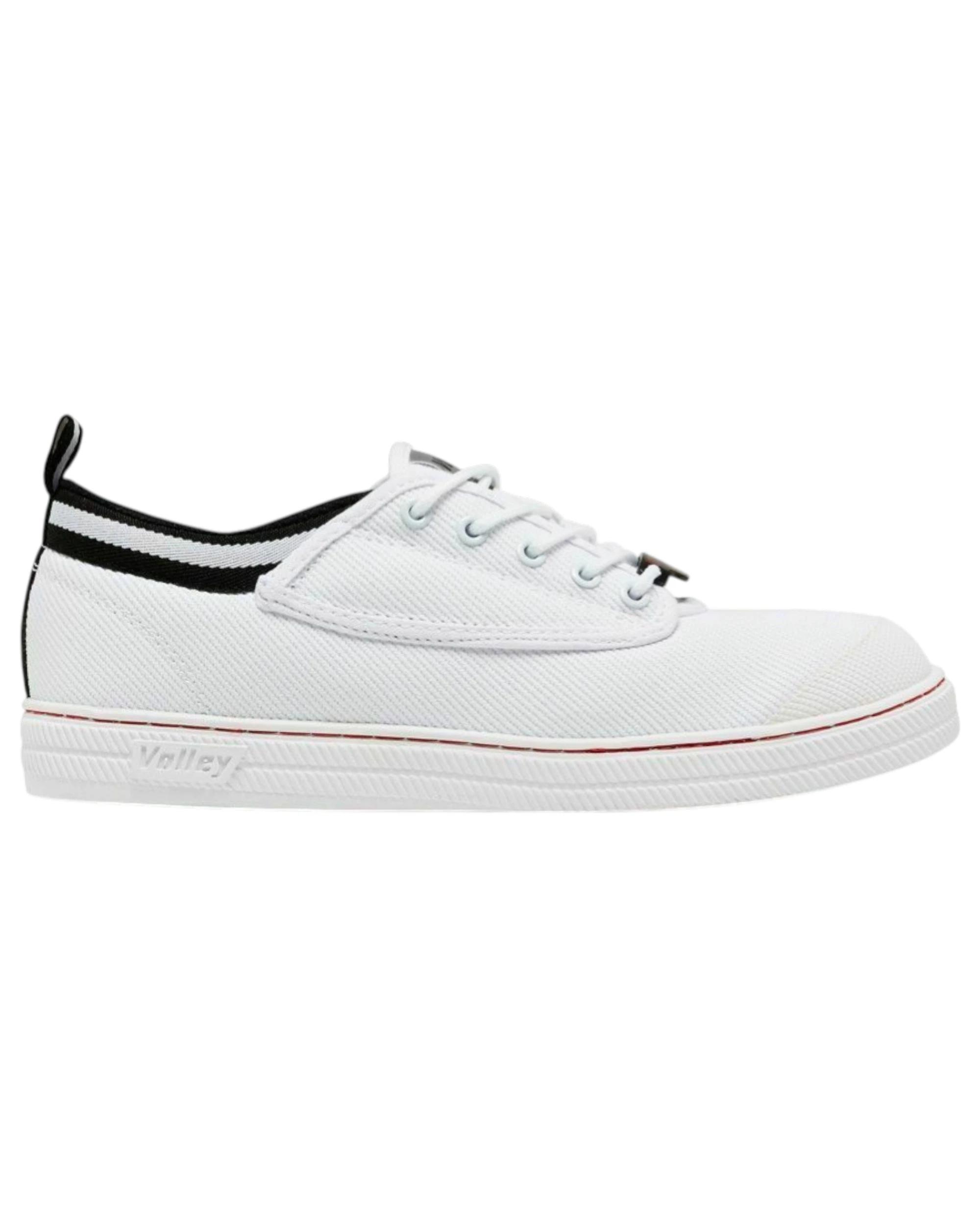4 Volley Safety Steel Cap Mens Toe Caps s Work Lace Shoes - Black/Grey WHITE/BLACK, 4 of 5