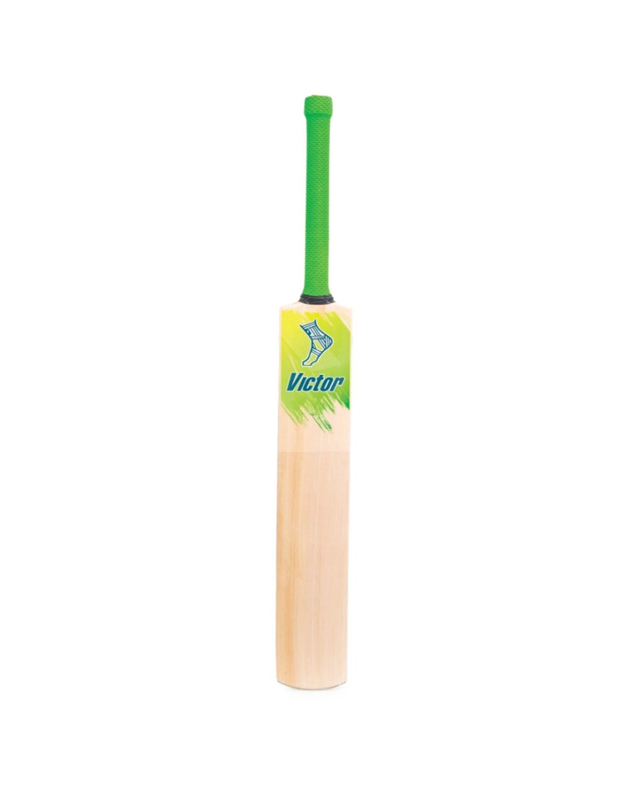 1 Victor Sports Kashmir Willow Beginner Cricket Bat Academy Size 5 - Green, 1 of 7
