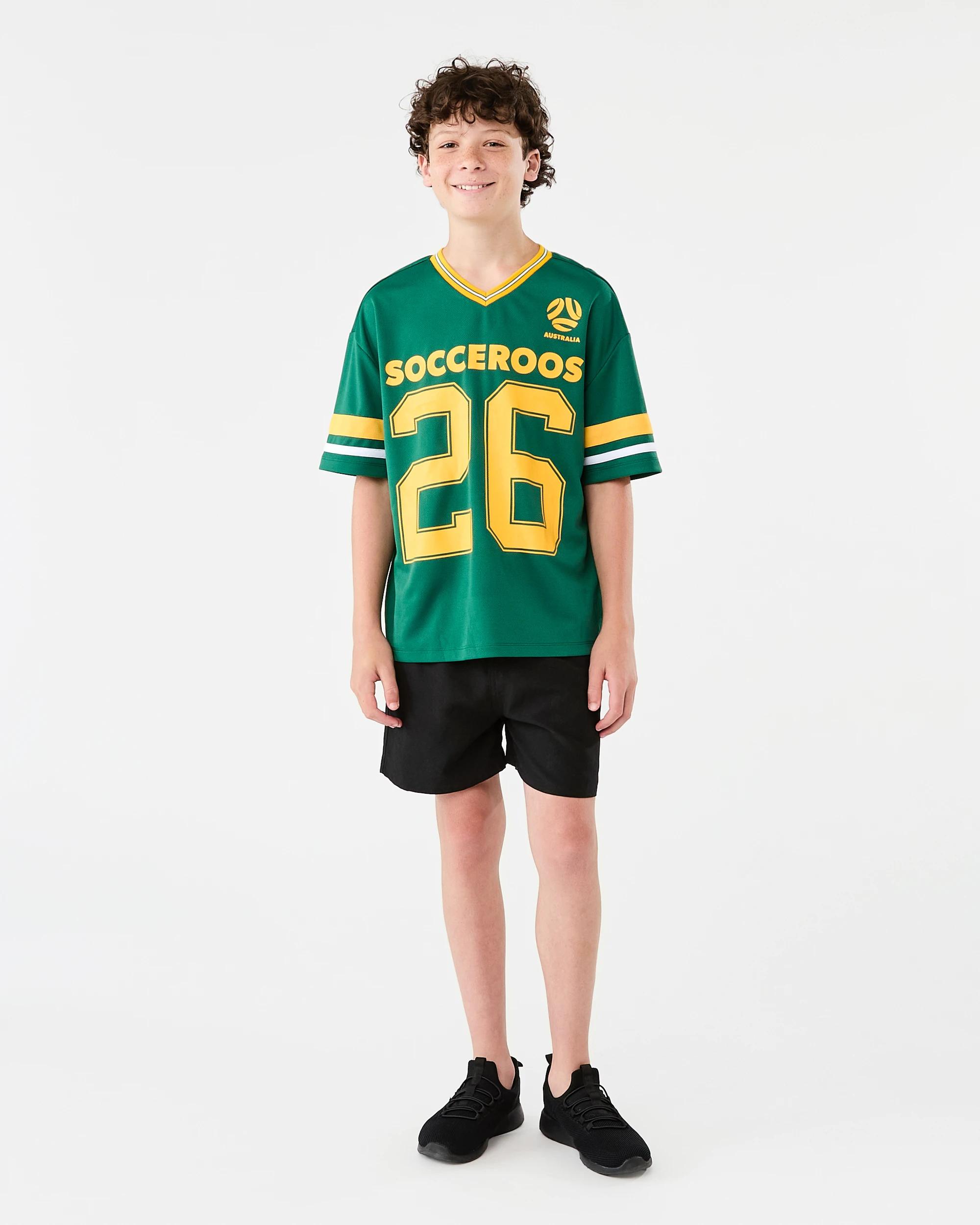 6 Socceroos Youth T-shirt Green, 6 of 7