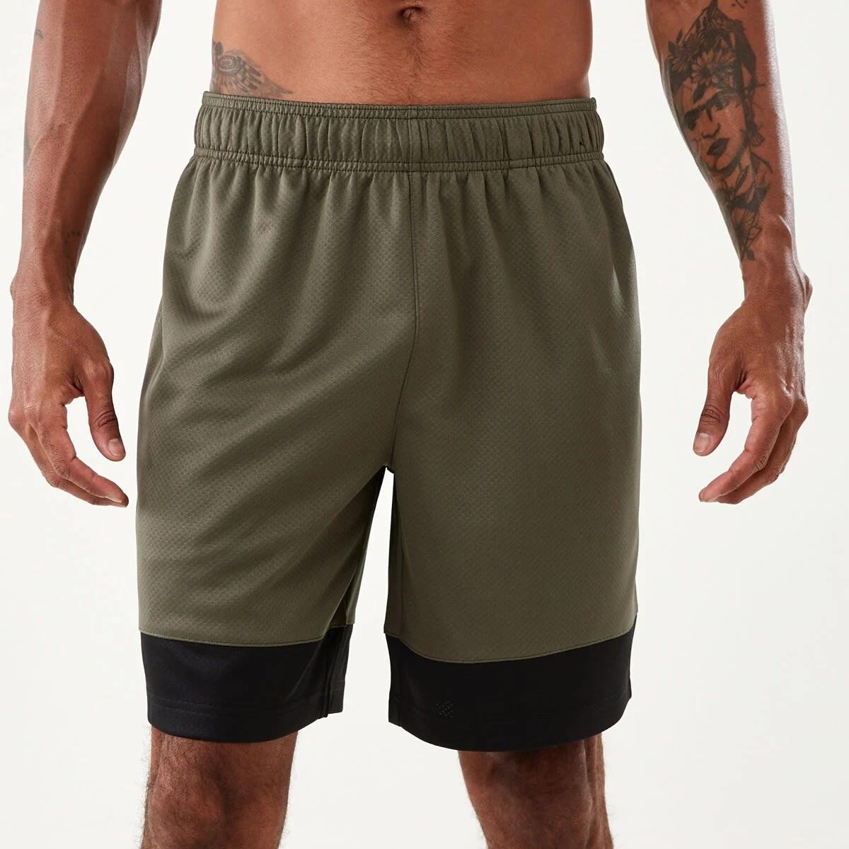 2 Everlast Mens Mesh Panelled Shorts EVER KHAKI, 2 of 7