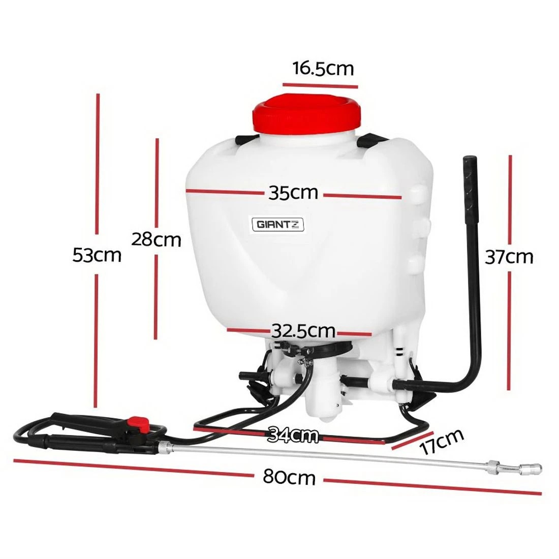 2 Giantz Weed Sprayer 15L Knapsack Backpack Garden Spray - White, 2 of 6