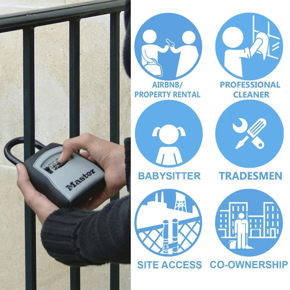 4 Masterlock Medium Combination Portable Key Safe, 4 of 10