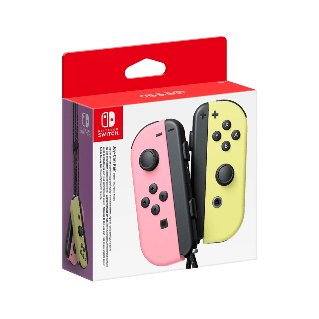 1 Nintendo Switch Joy-Con Pastel Pink and Pastel Yellow Controller Set - Multi, 1 of 1