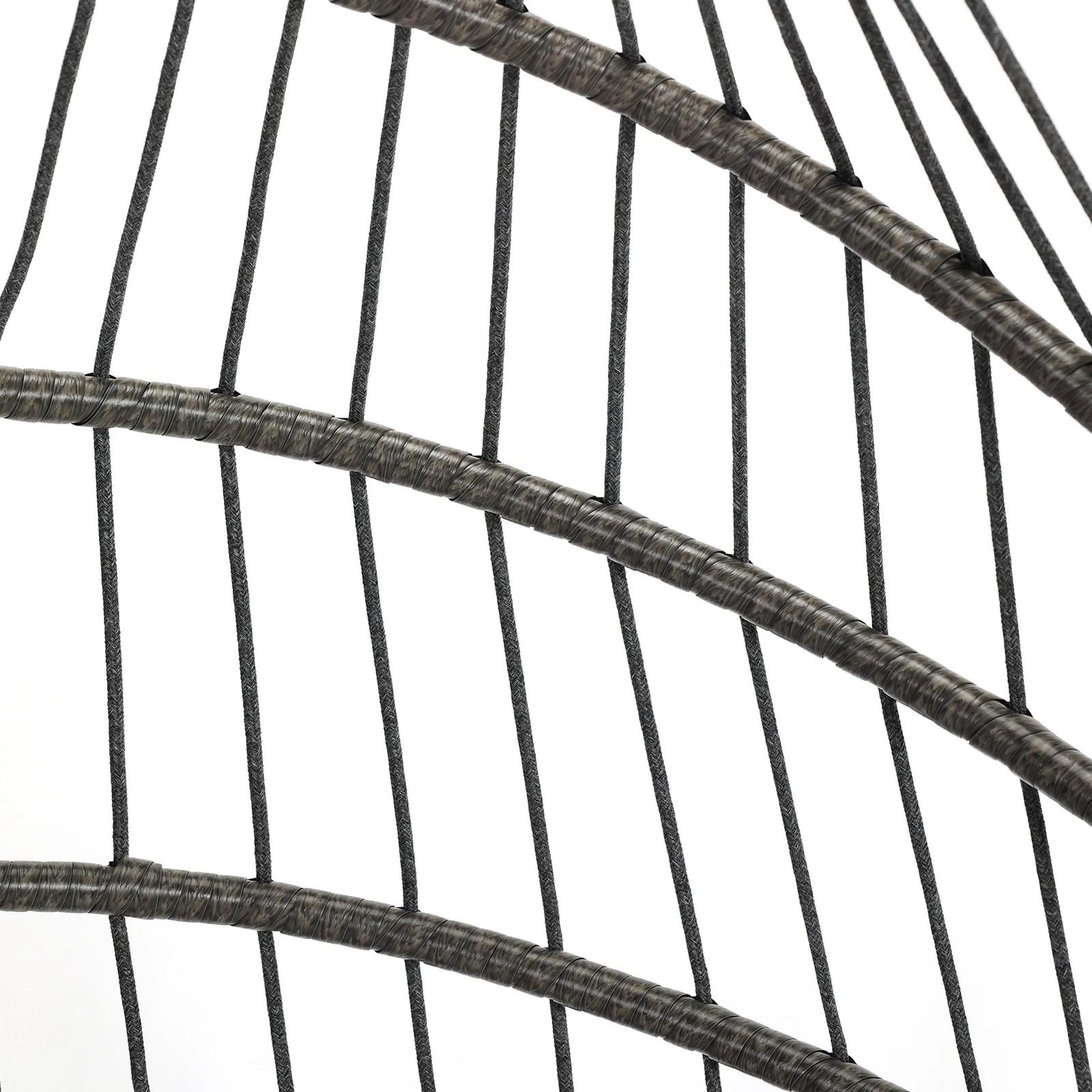 9 Alfordson Outdoor Egg Swing Chair Wicker Rattan Pod Foldable Seat - Light Grey, 9 of 10