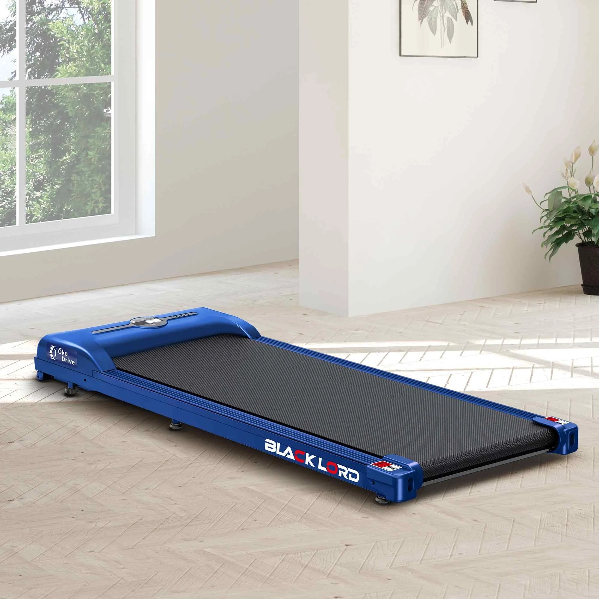 2 Black Lord Treadmill Electric Walking Pad Fitness Home Gym - Blue, 2 of 10