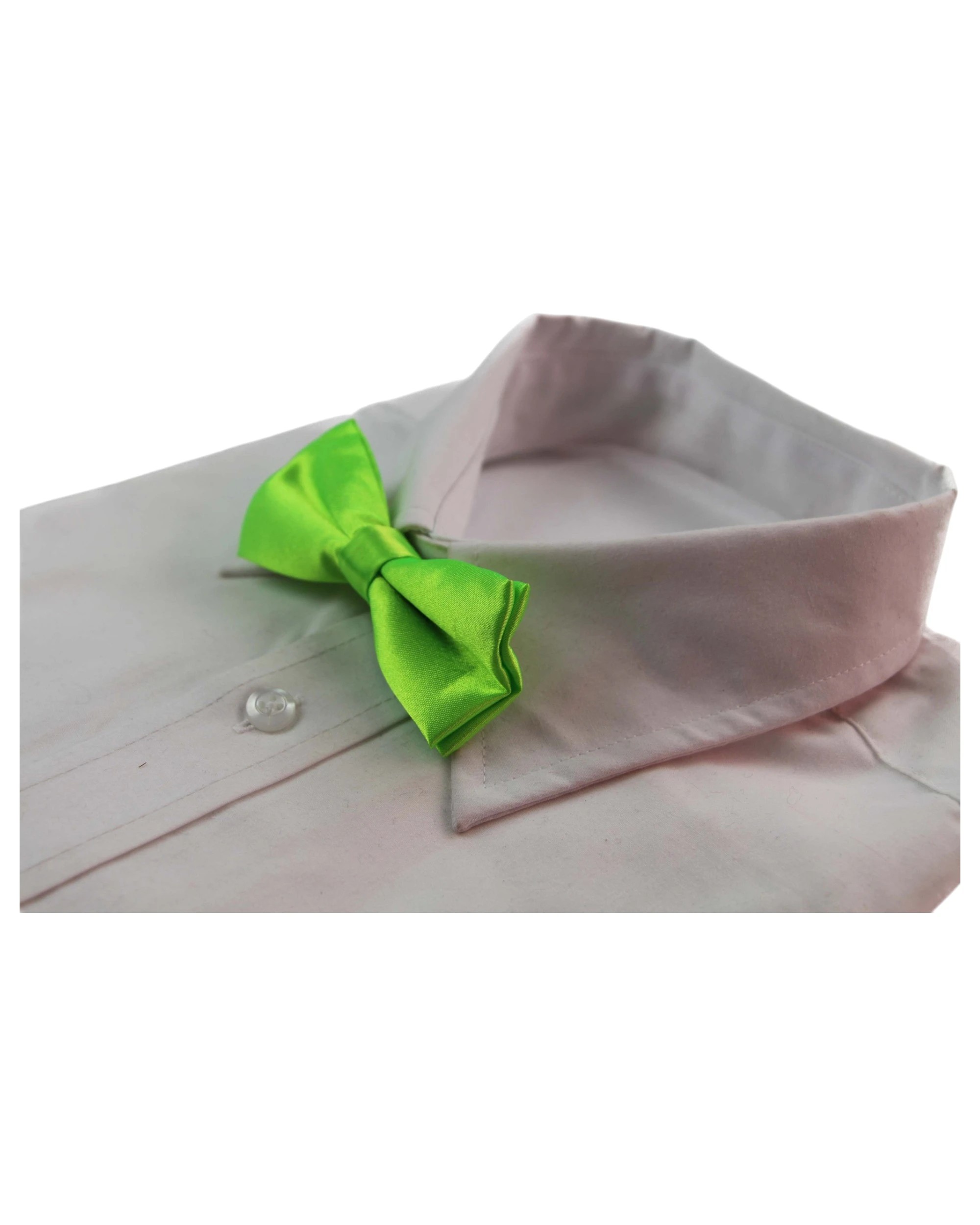 1 Zasel Boys Fluro Green Plain Bow Tie, 1 of 3