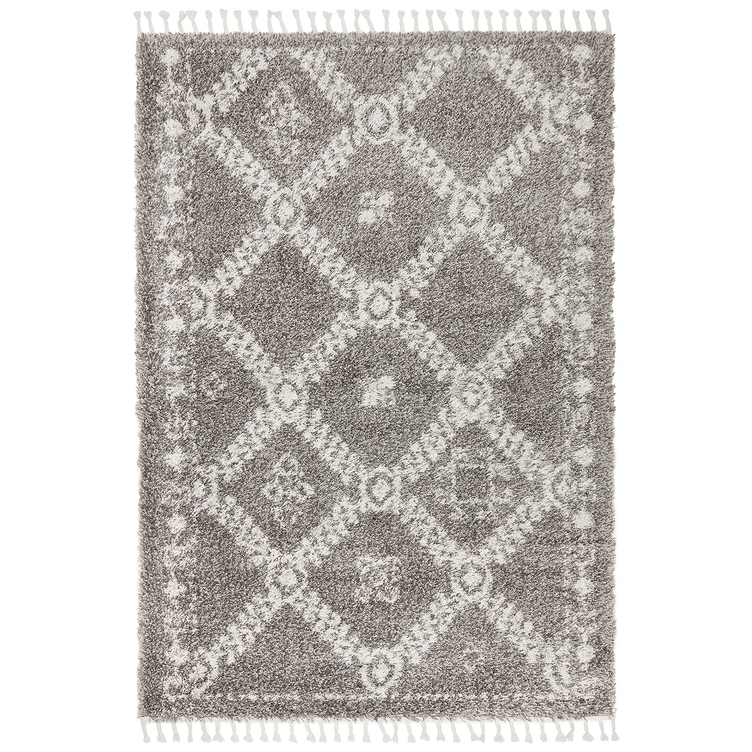 2 Common Ground Rugs Amber 33 400x300cm - Extra Extra Large Power Loomed Shag Rug - Silver, 2 of 7