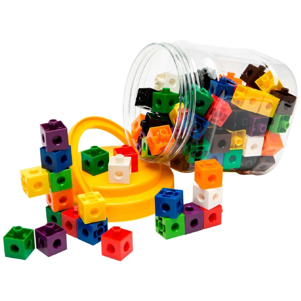 2 Learning Can Be Fun Linking Cubes Jar of 100, 2 of 2