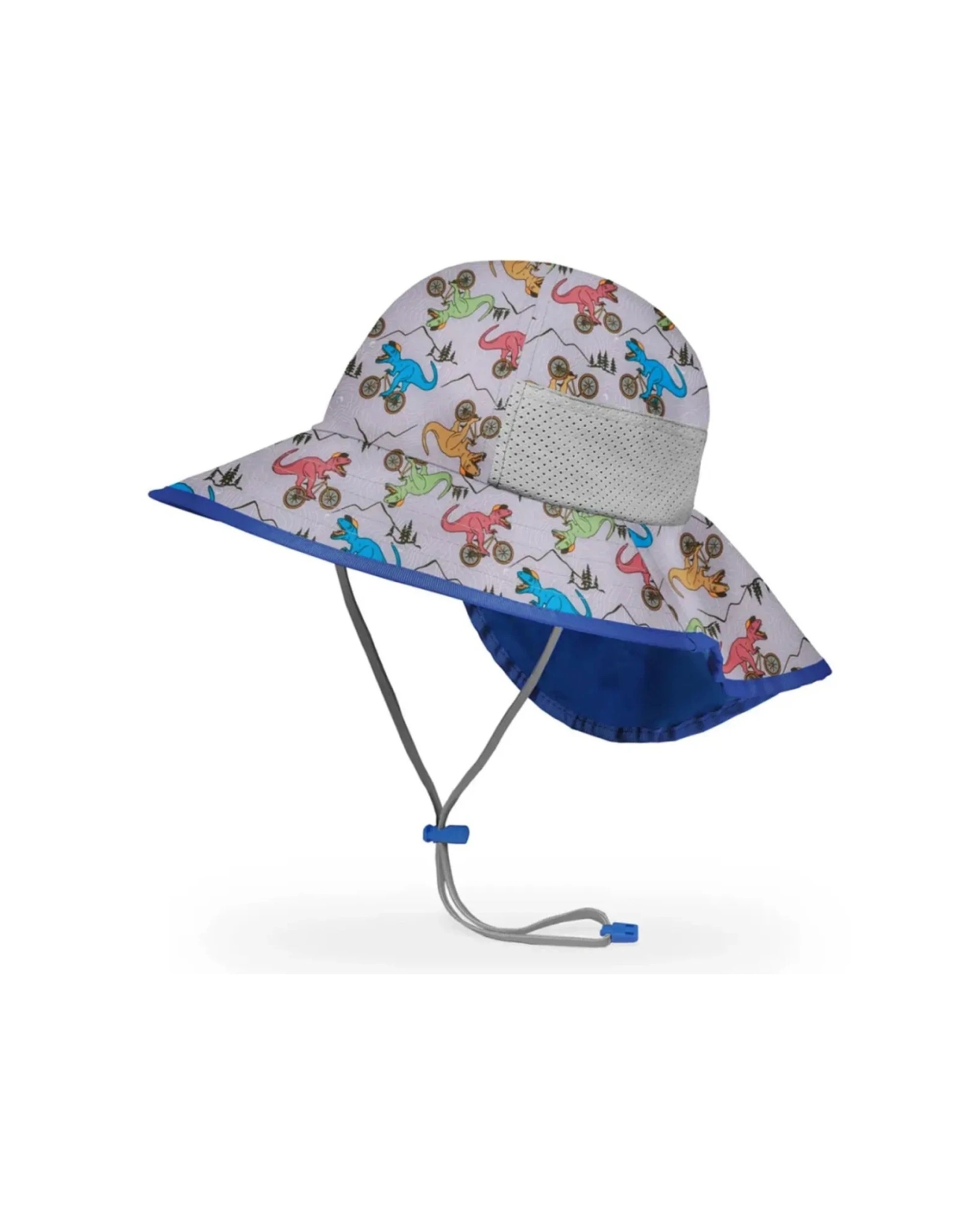 1 Sunday Afternoons Kids Play Wide Brim Hat UPF 50+ Protection Youth 6-12 Years Dino Biker - Multi, 1 of 1