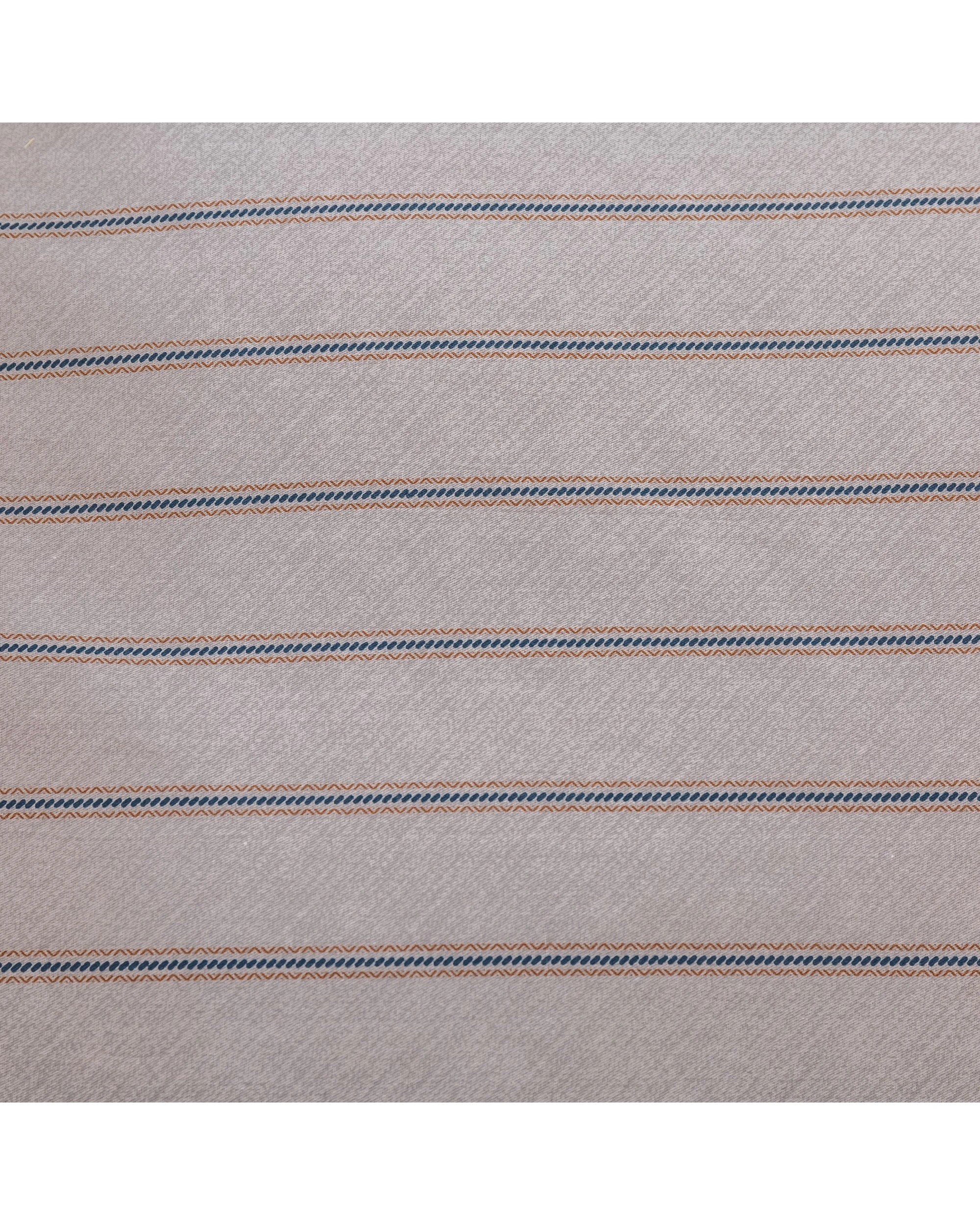 5 Dreamaker Amalfi Stripe 100% Cotton Reversible Quilt Cover Set - King Single Bed - Blue, 5 of 6