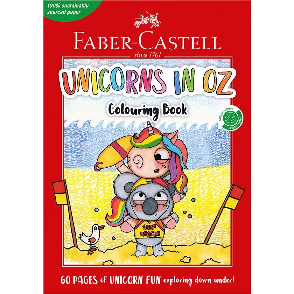 1 Faber-Castell Unicorns in Oz Colouring Book 60 Pages, 1 of 3