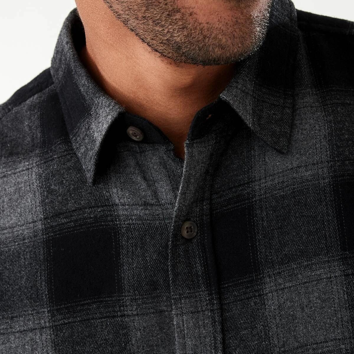 5 Long Sleeve Buffalo Check Shirt Blk Check, 5 of 7