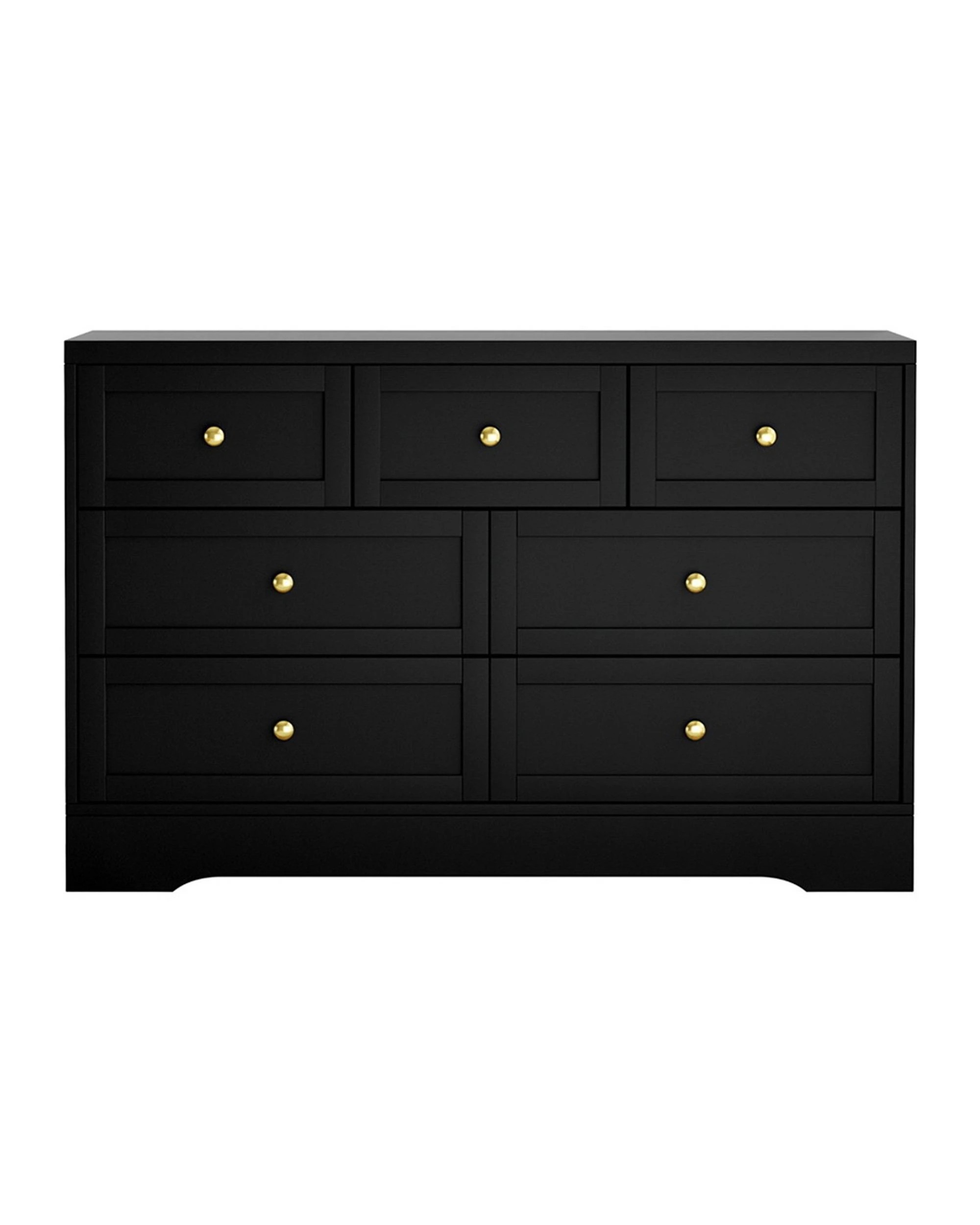 3 Artiss 7 Chest of Drawers Dresser Table - Black, 3 of 8