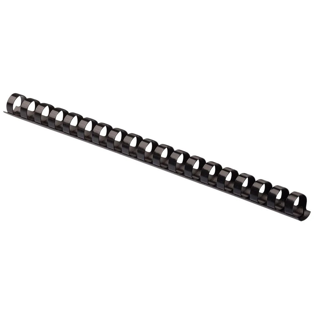 3 Fellowes Binding Combs 21 Loop 10mm Black 25 Pack, 3 of 5