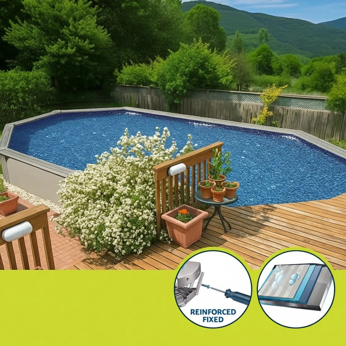 5 Bestway Swimming Pool 610 x 366cm Steel Frame Round Pool Set w/ Filter Ladder - Grey, 5 of 6