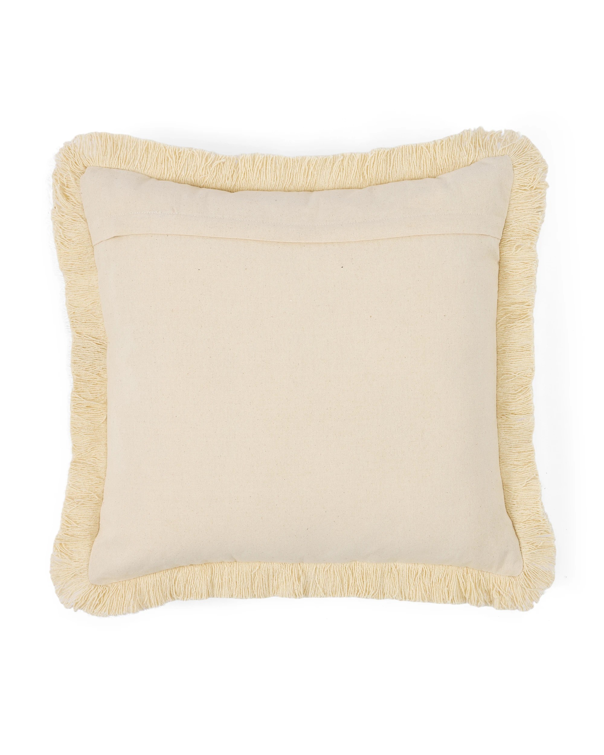 3 50cm Fringed Cushion - Butter, 3 of 4