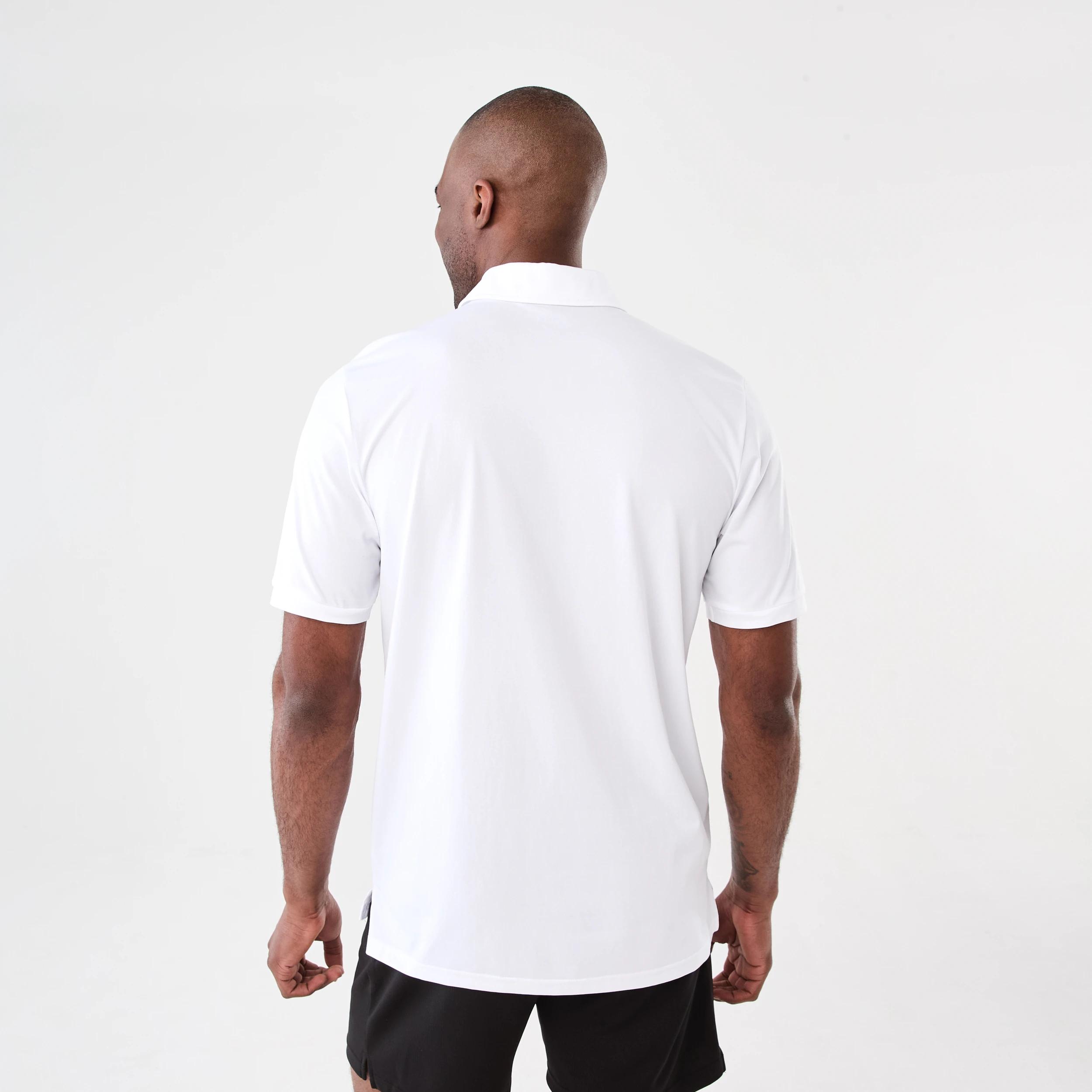 3 Active Mens Regular Training Polo Shirt WHITE, 3 of 5