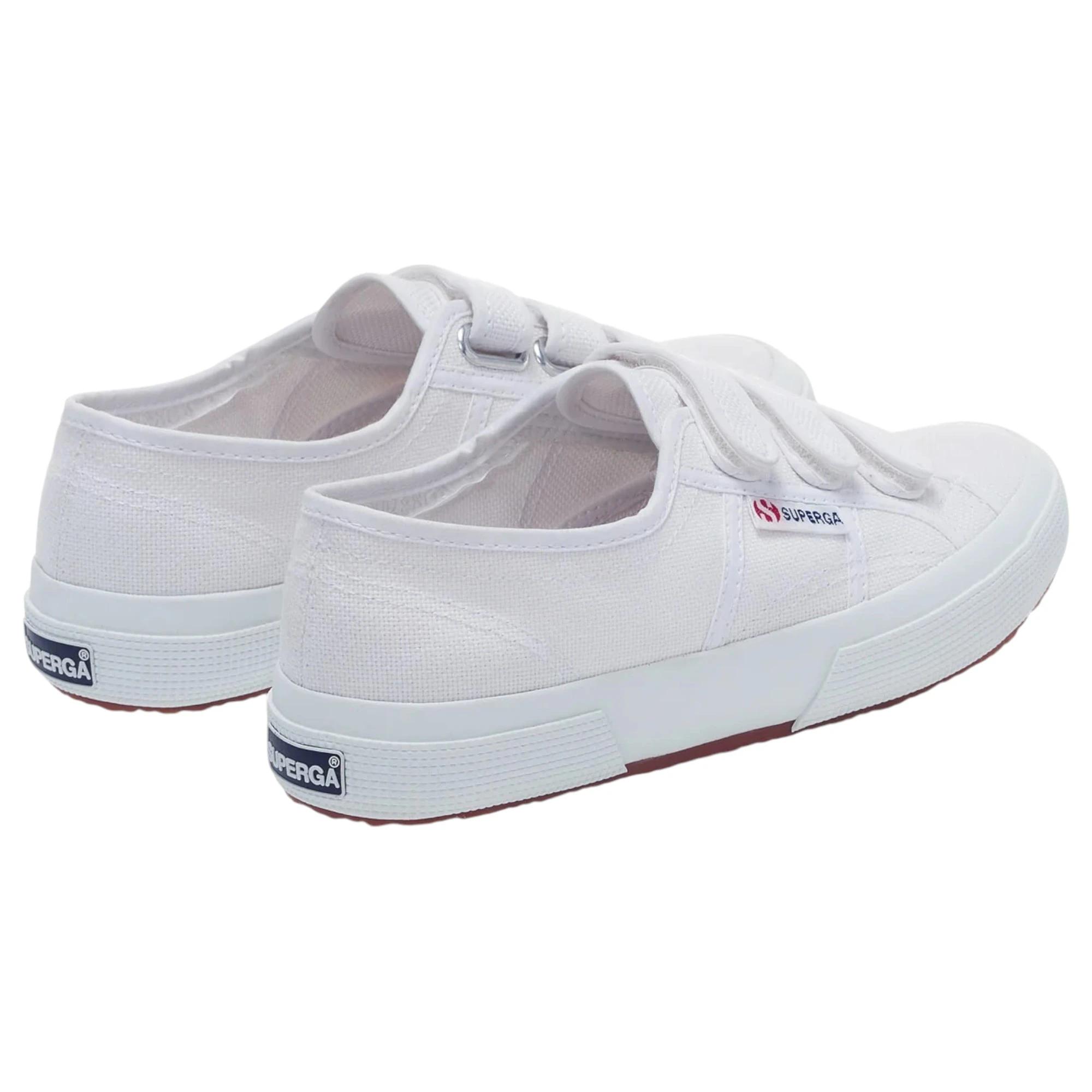 1 Superga Unisex 2750 Cotu 3 Strap White Casual Shoes WHITE, 1 of 6