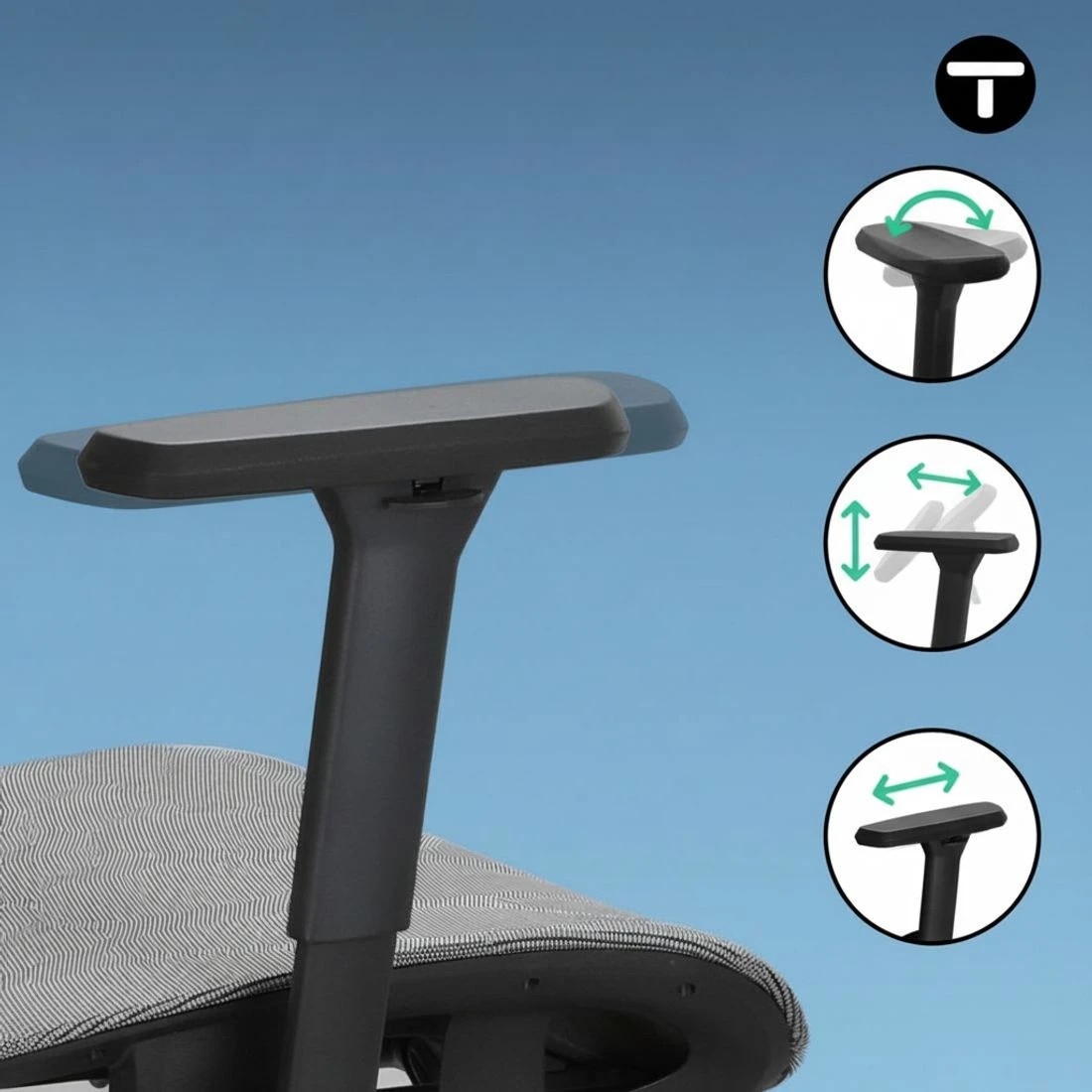 6 Artiss Ergonomic Office Chair Footrest - Grey, 6 of 6