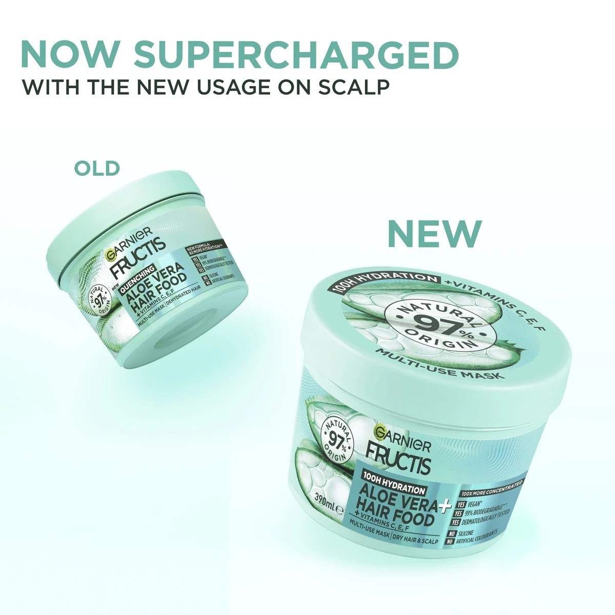 9 Garnier Fructis Hydrating Hair Food 390ml -  Aloe Vera, 9 of 9