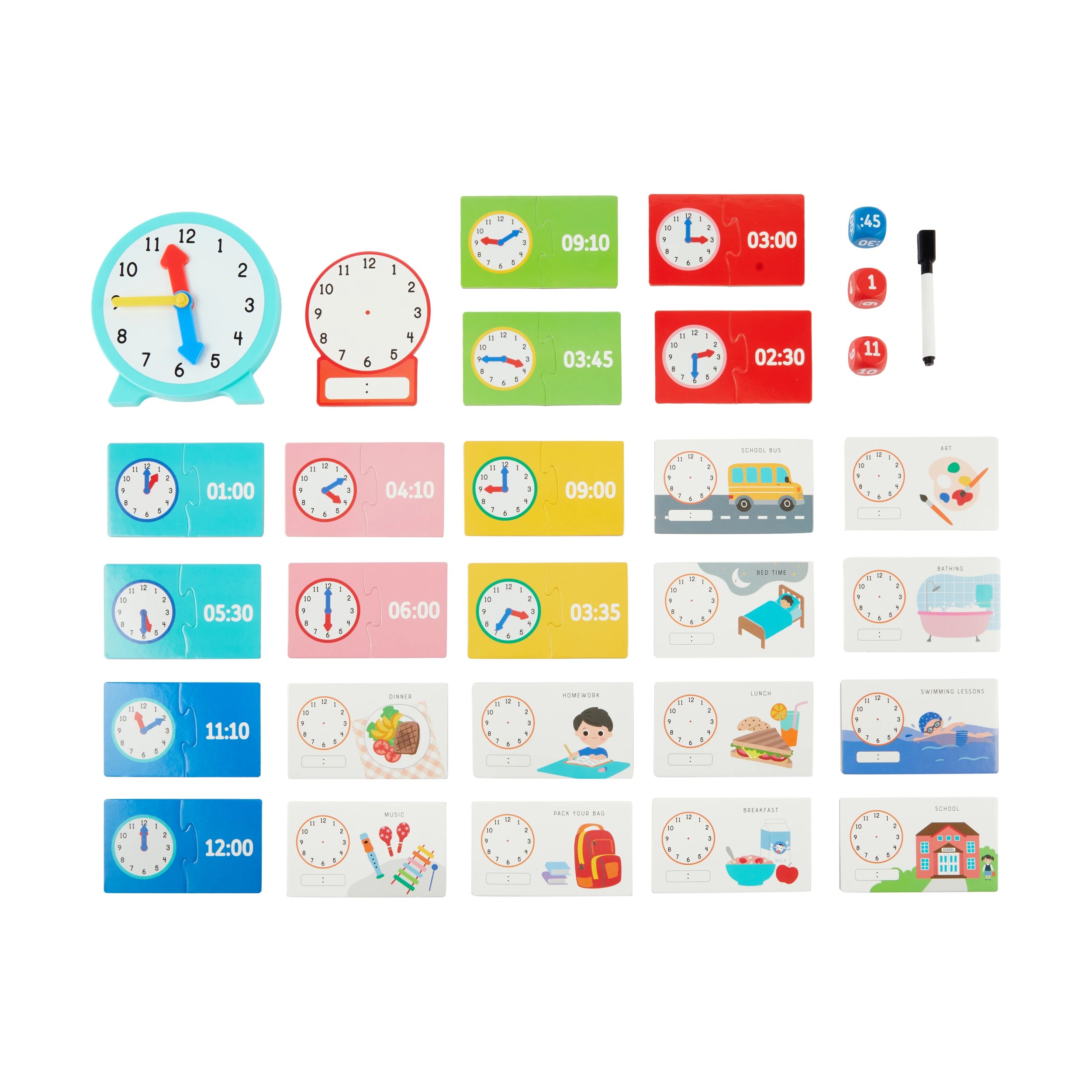 2 Tell the Time Activity Pack, 2 of 6