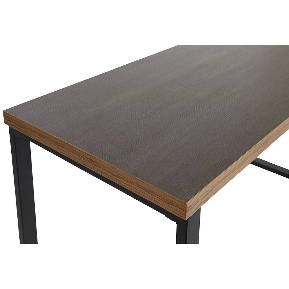 4 Otto Contour Home Office Study Woodgrain Desk 1400mm Black Desks, Tables and Workstations, 4 of 9