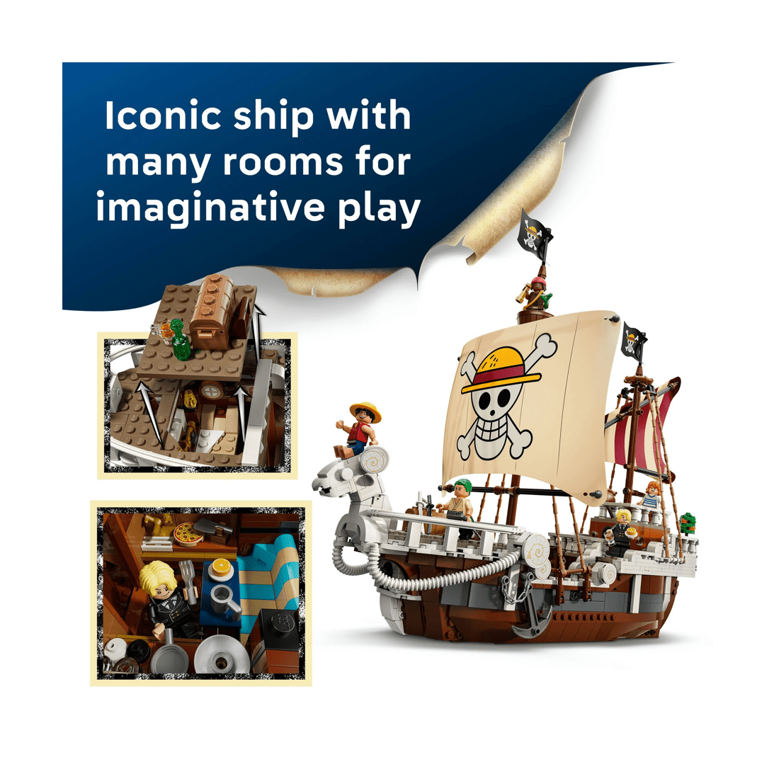 4 LEGO ONE PIECE The Going Merry Pirate Ship 75639, 4 of 10