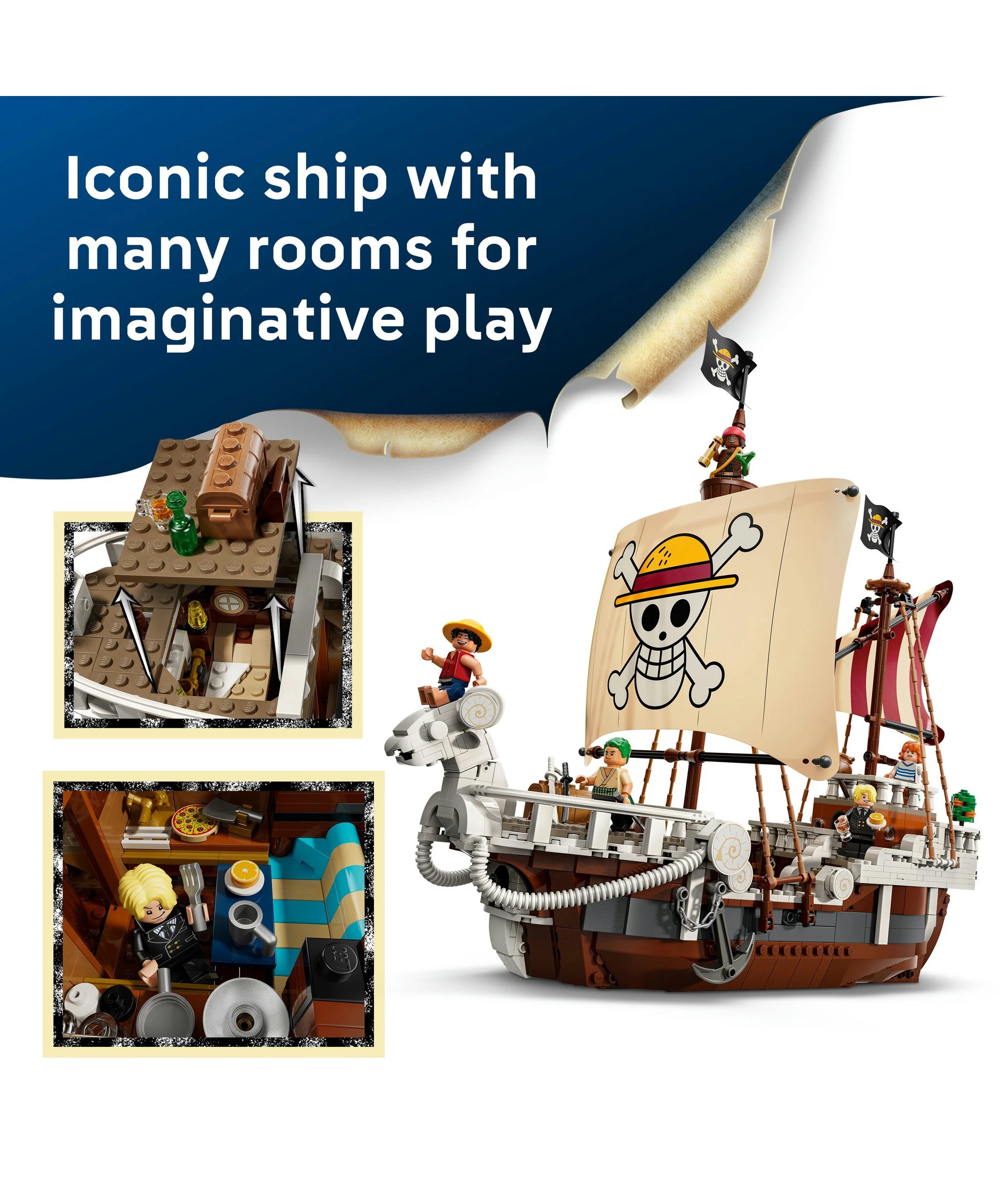 4 LEGO ONE PIECE The Going Merry Pirate Ship 75639, 4 of 10