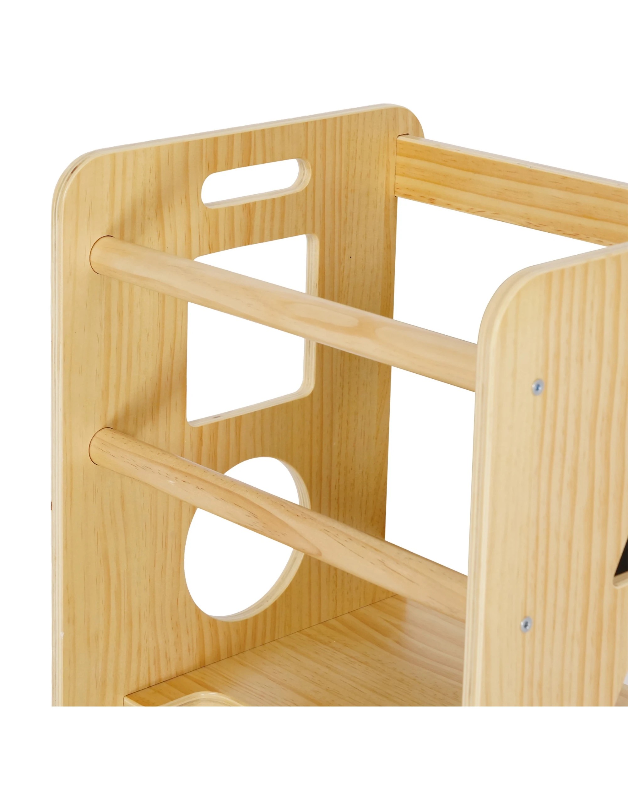 9 Advwin 3-in-1 Toddler Kitchen Step Stool Foldable Learning Tower Wooden, 9 of 10