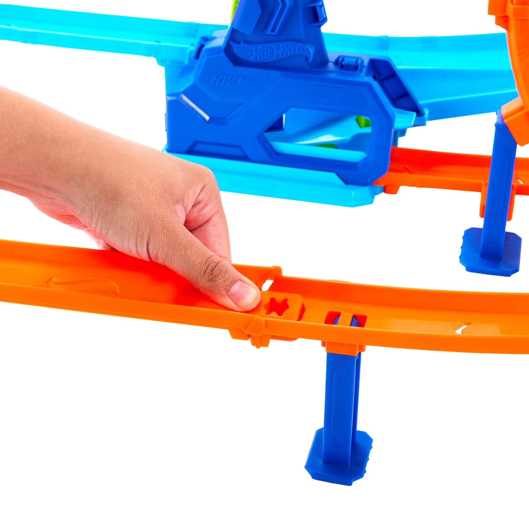 5 Hot Wheels Stunt Tracks Rapid Launch Cyclone Track Set, 5 of 6