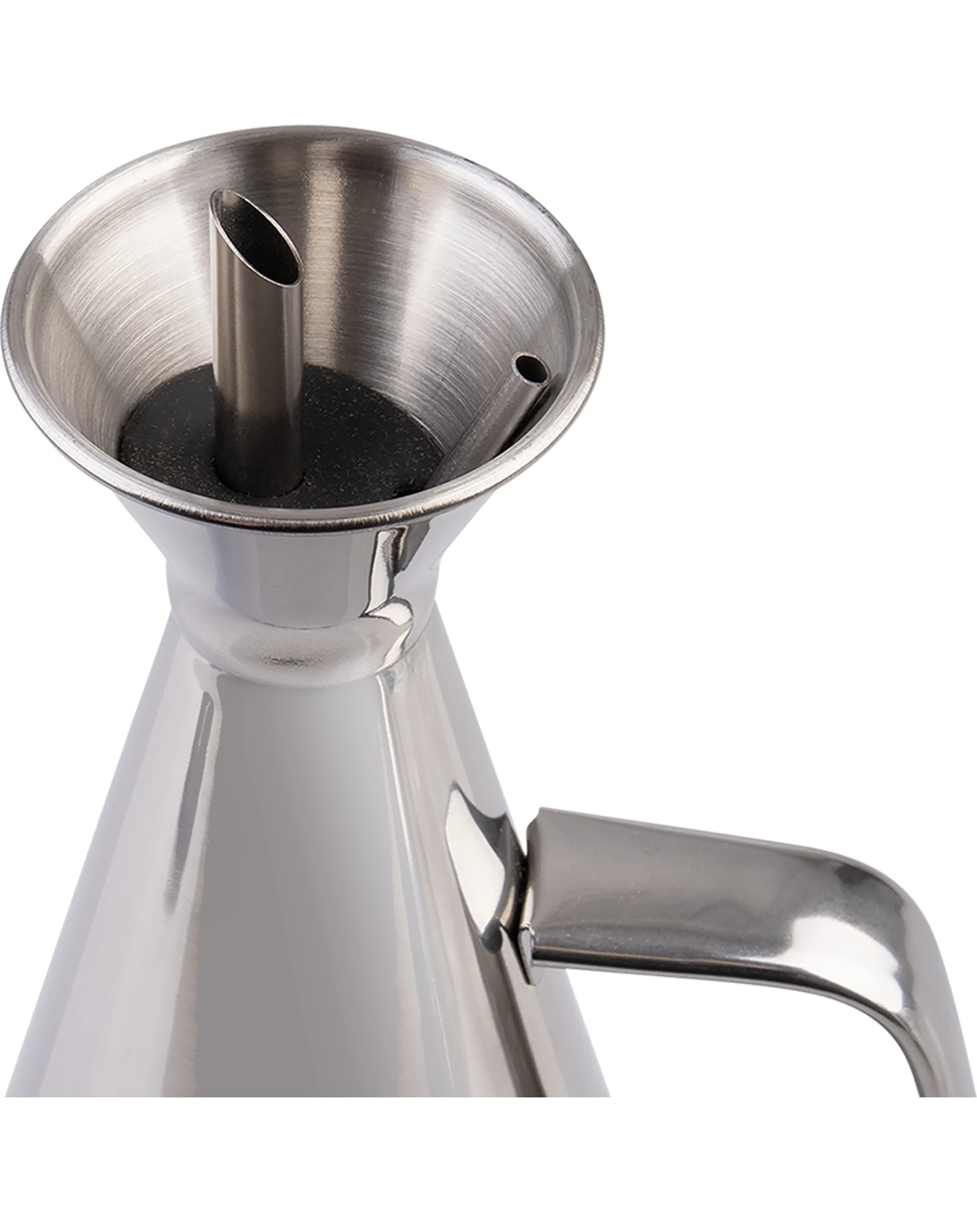 5 Appetito Durable Stainless Steel Oil Can With Vented Spout 500ml - Silver, 5 of 7