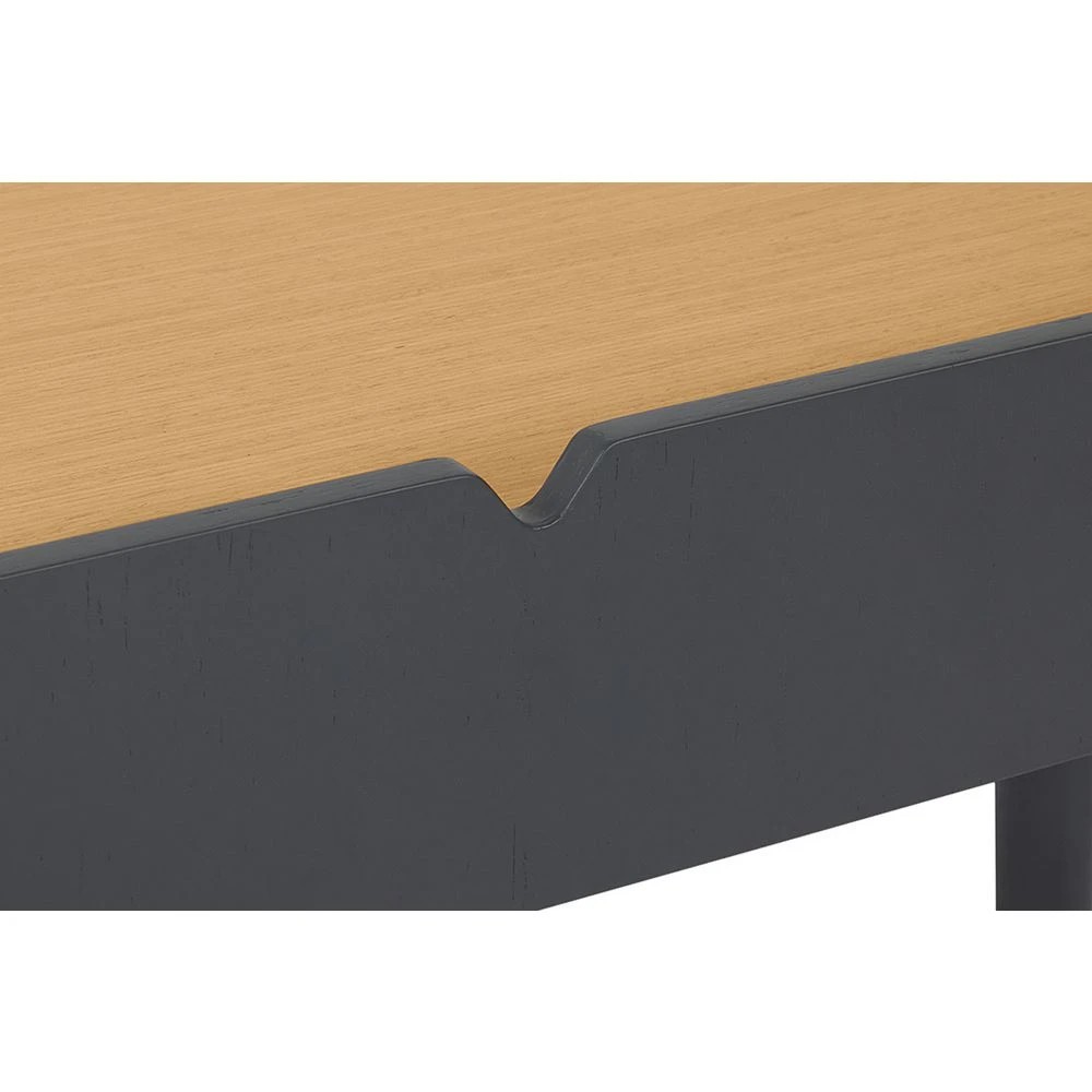 4 Stilford Leipzig 2 Drawer 1400mm Desk Charcoal and Oak Desks, Tables and Workstations, 4 of 10