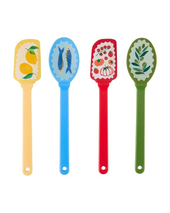 4 Pack Printed Spoons