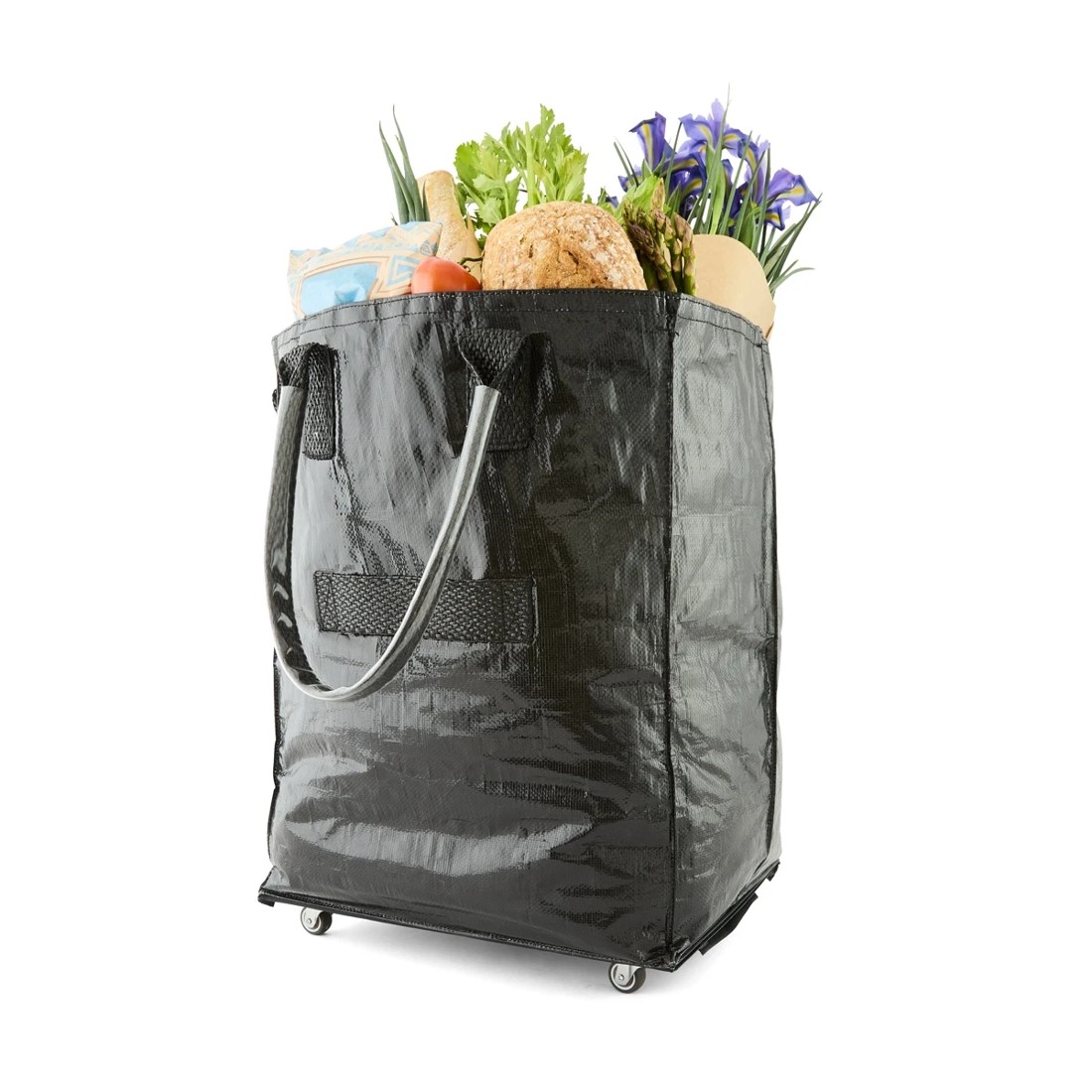 9 91cm Foldable Shopping Trolley - Black, 9 of 10