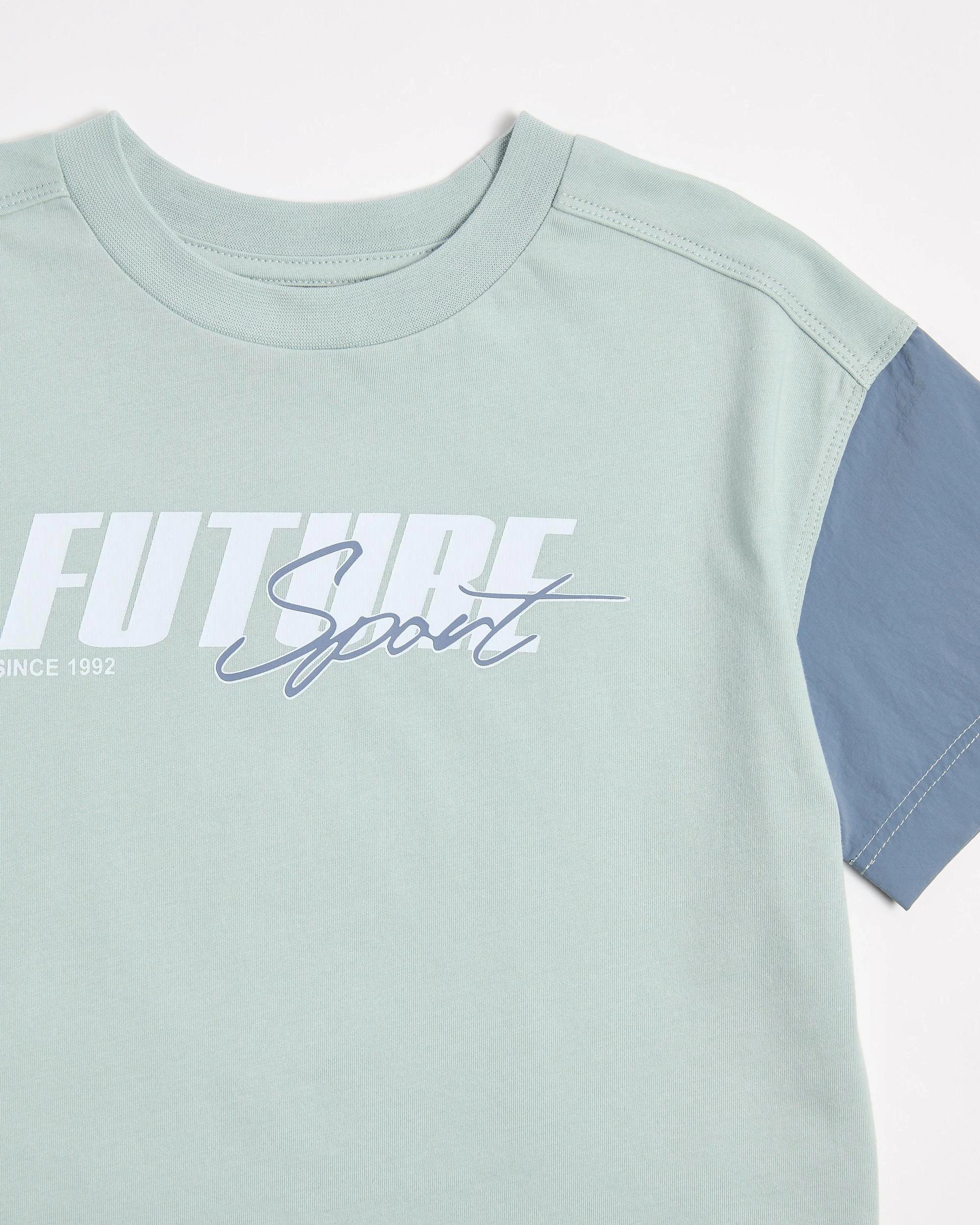 7 Target Australian Cotton and Nylon Blend Oversized T-shirt LIGHT BLUE, 7 of 7