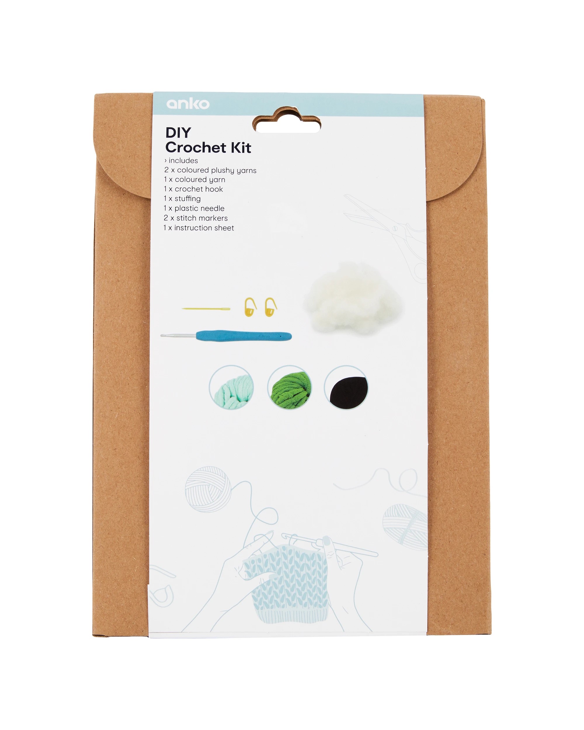 3 DIY Crochet Kit - Turtle, 3 of 3