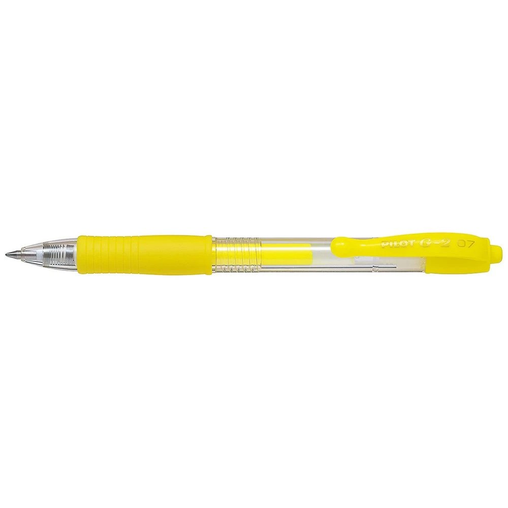 1 PILOT G2 Gel Pen 0.7mm Neon Yellow, 1 of 2