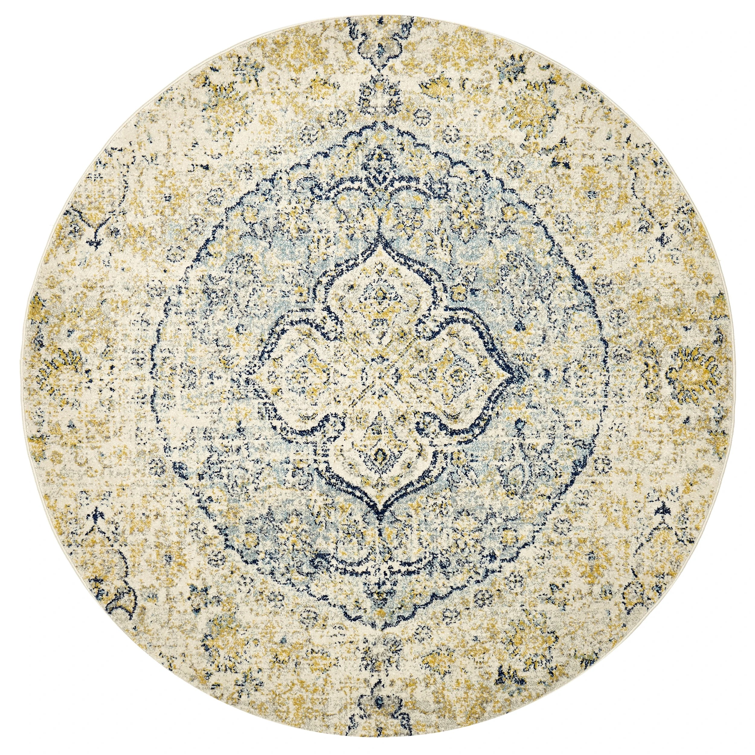 2 Common Ground Rugs Gallery 867 200x200cm - Medium Round Rug - Natural, 2 of 3