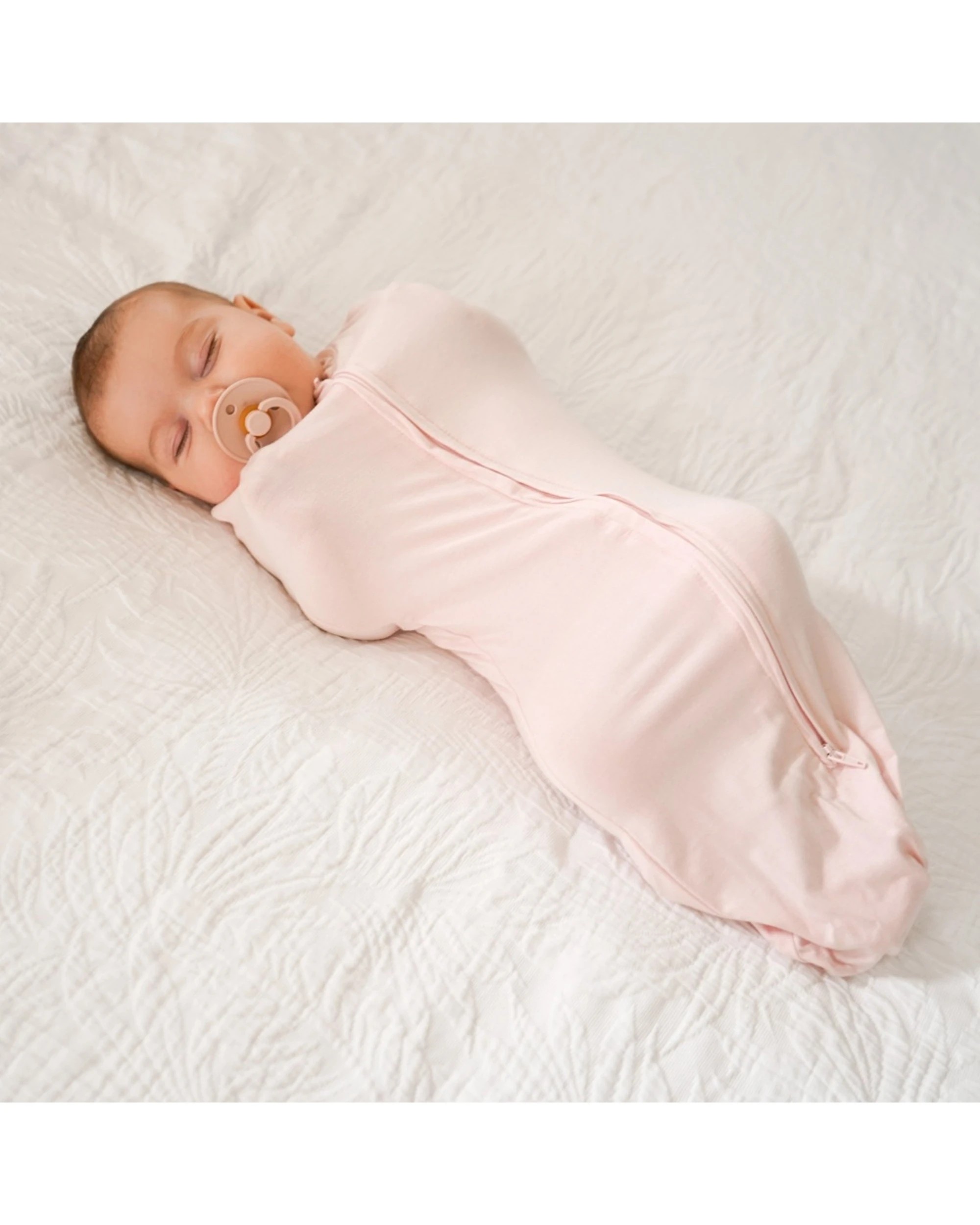 3 Baby Studio Swaddle Pouch Baby Infant Organic Cotton 1.0 Tog Small - Pink, 3 of 6