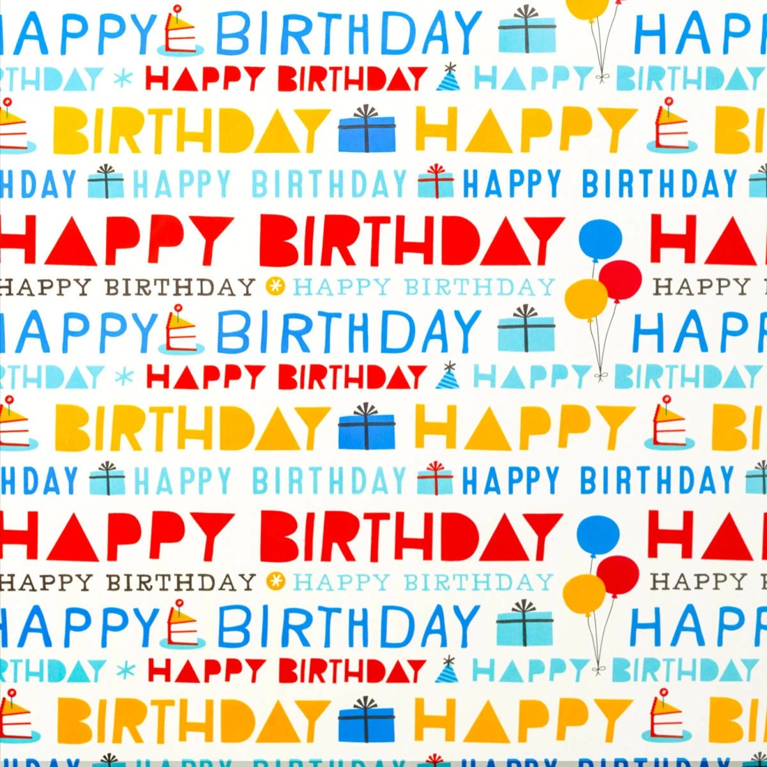 1 Hallmark Gift Wrap Roll - Happy Birthday, 1 of 3