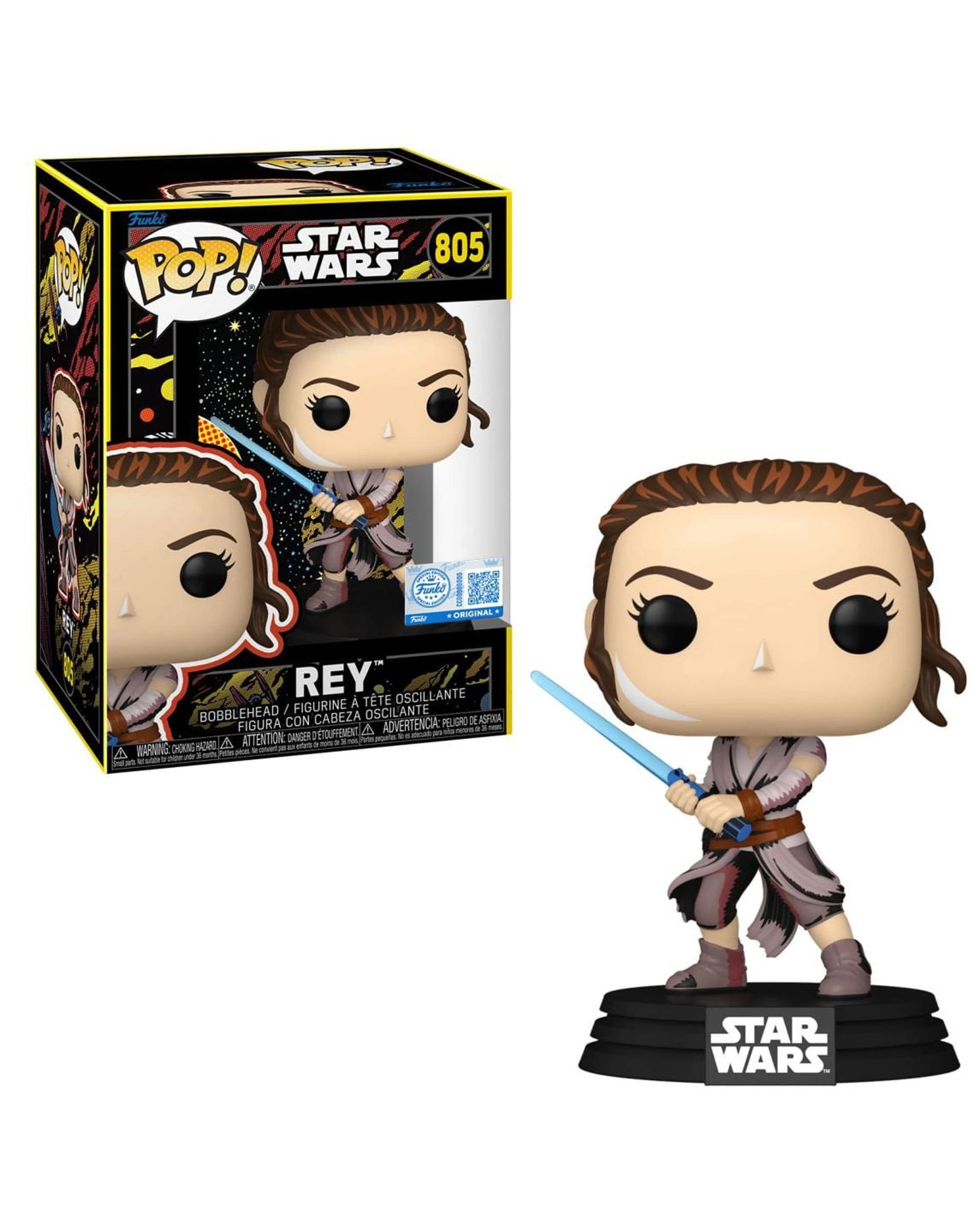 1 Star Wars Rey - Retro -  Funko POP! Vinyl, 1 of 3