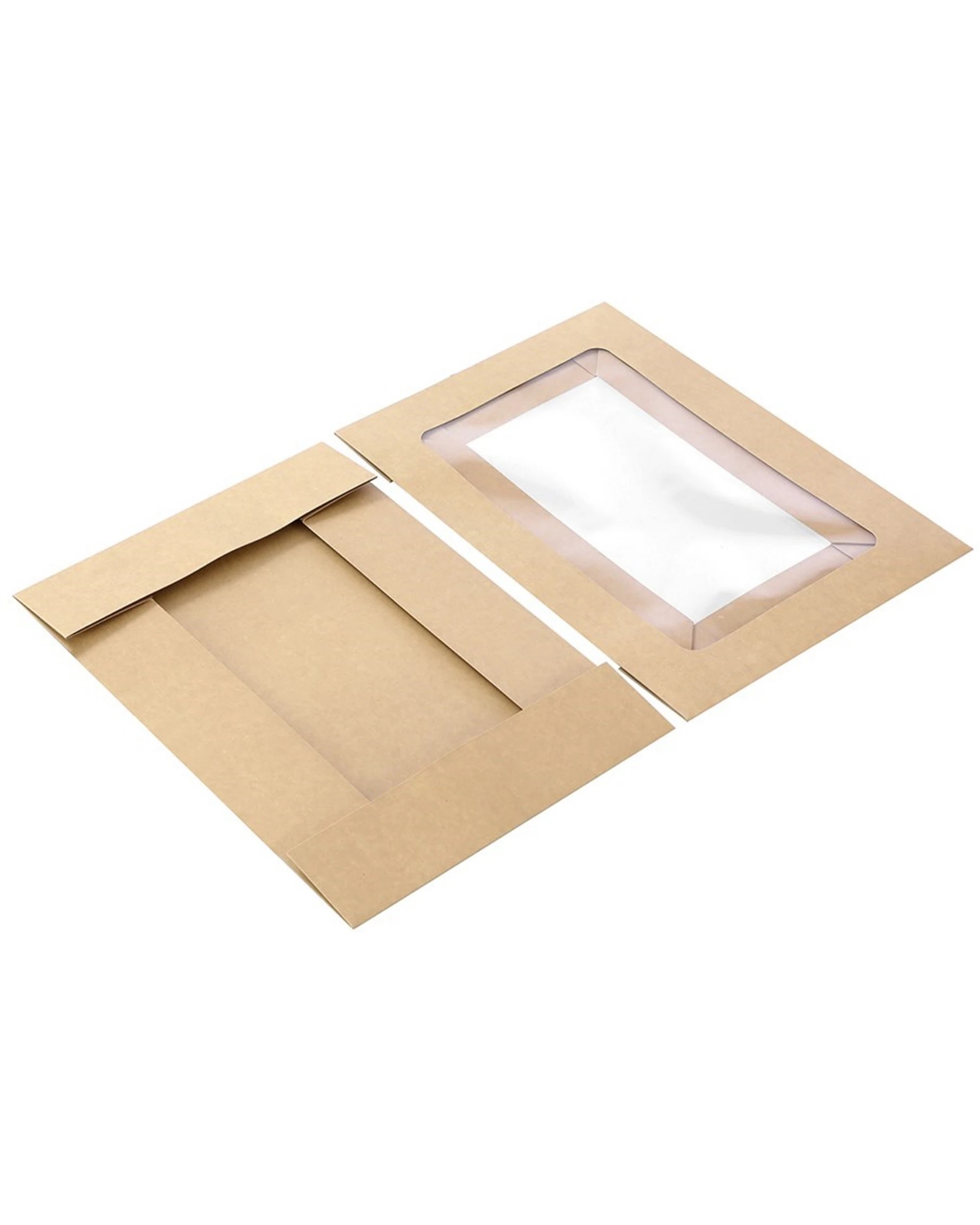 4 Lemon & Lime Lemon & Lime Eco Kraft Grazing Boxes with Lids 45cm x 31cm x 8cm Pack of 2, 4 of 4