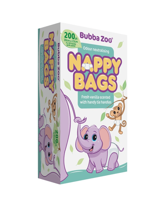 Bubba Zoo Nappy Bags 200 Pack