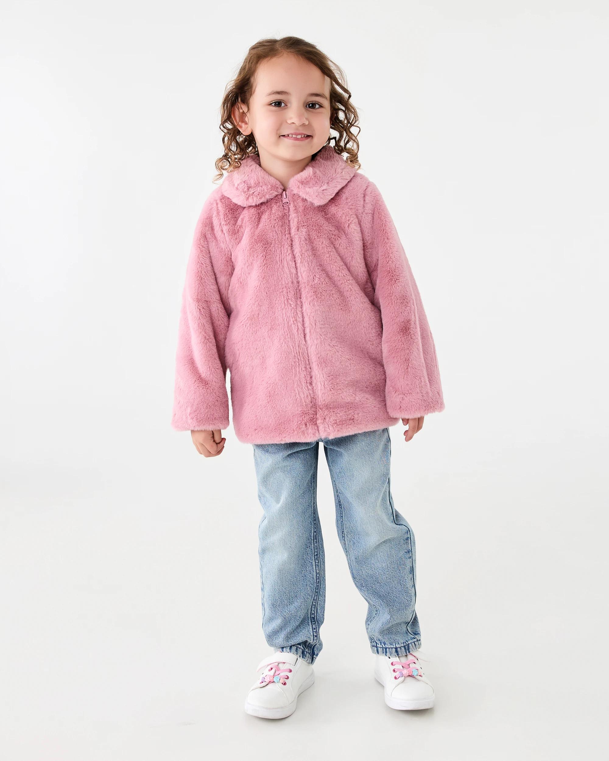 7 Faux Fur Jacket Fox Pink, 7 of 8