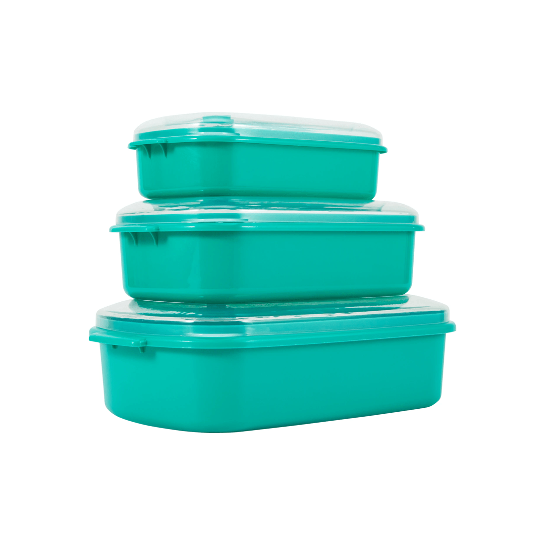 1 Set of 3 Food Storage Containers - Green, 1 of 8