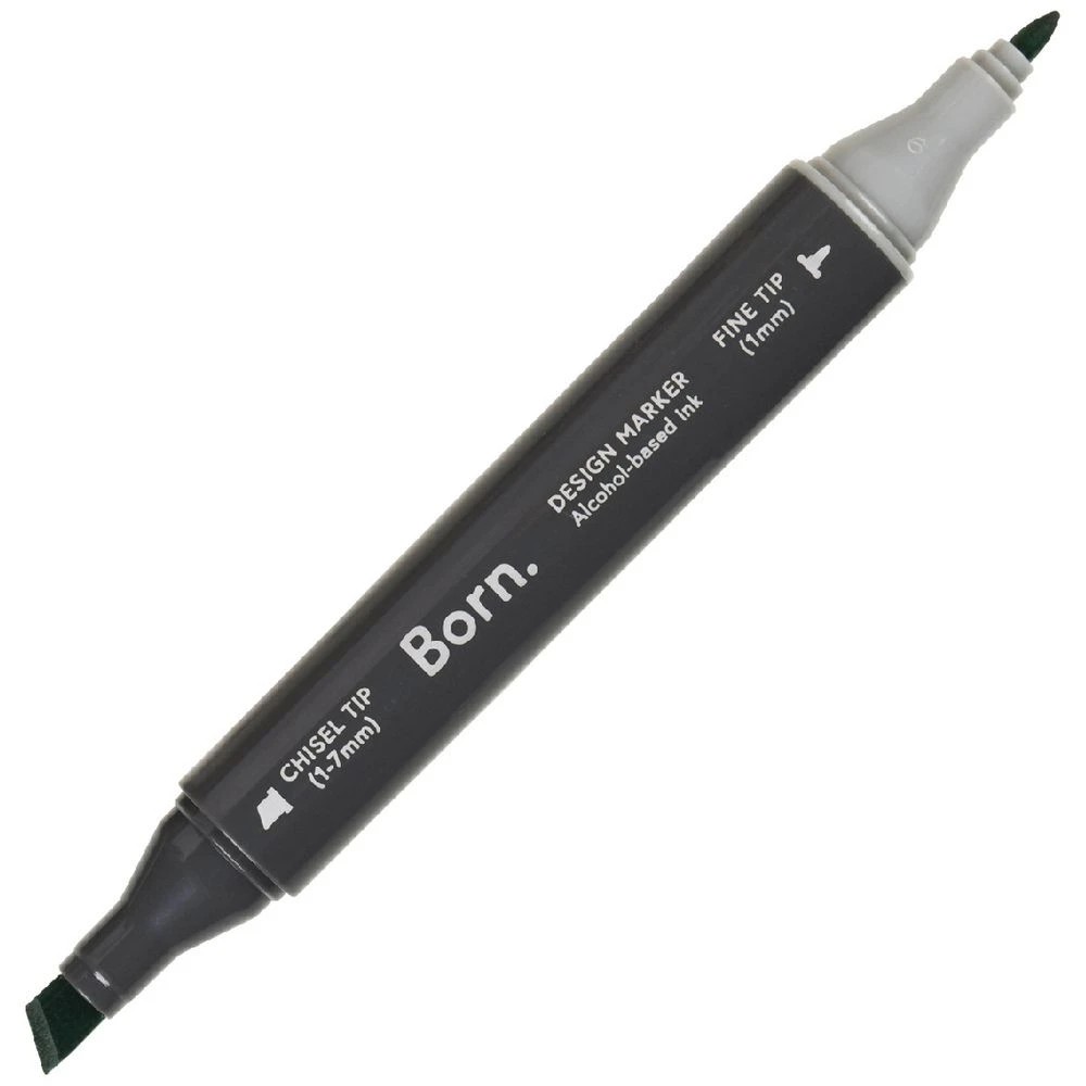 1 Born Professional Dual-Tip Artist Marker Mint Green G458, 1 of 4