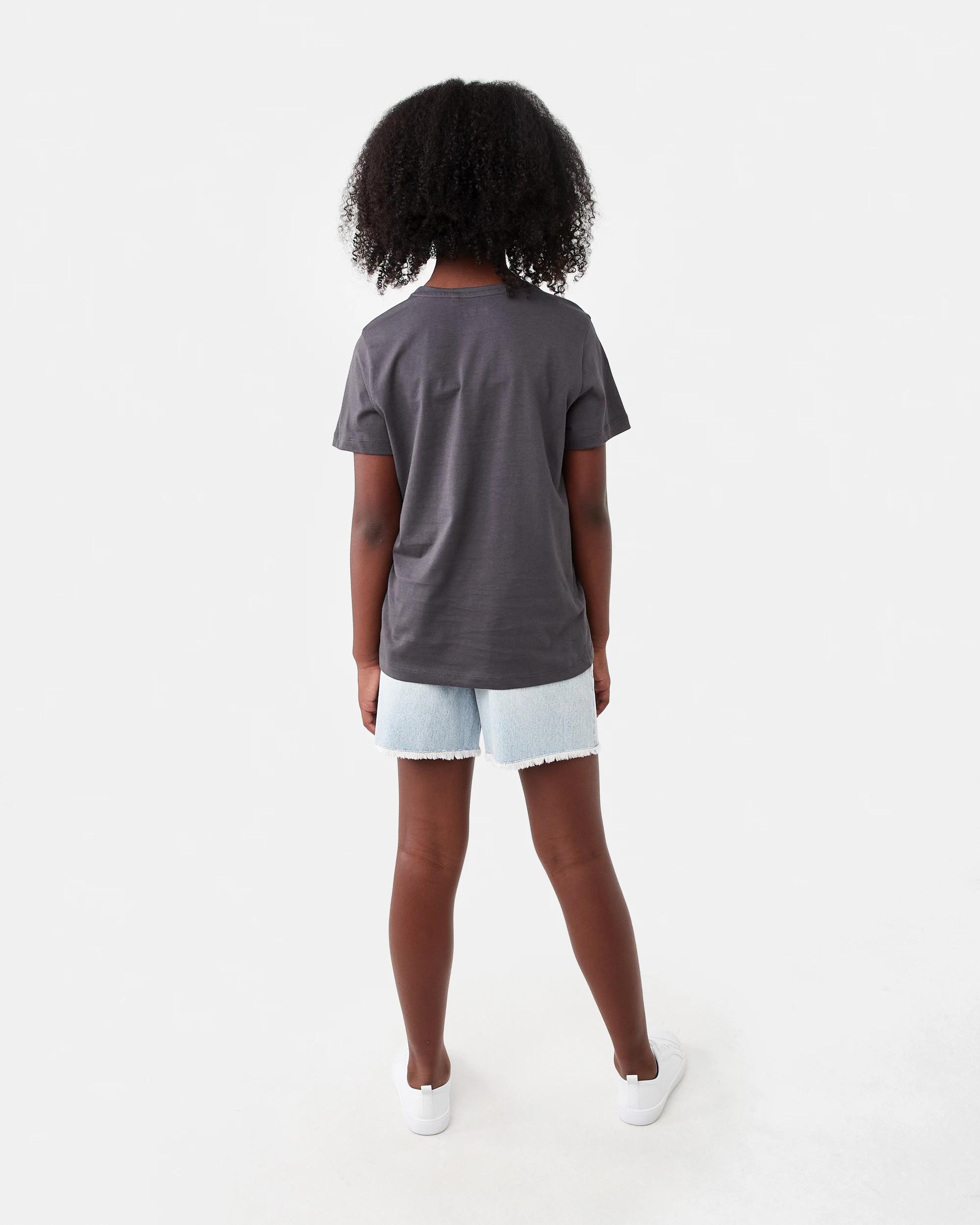 7 Short Sleeve Print T-shirt Gry Bow, 7 of 7